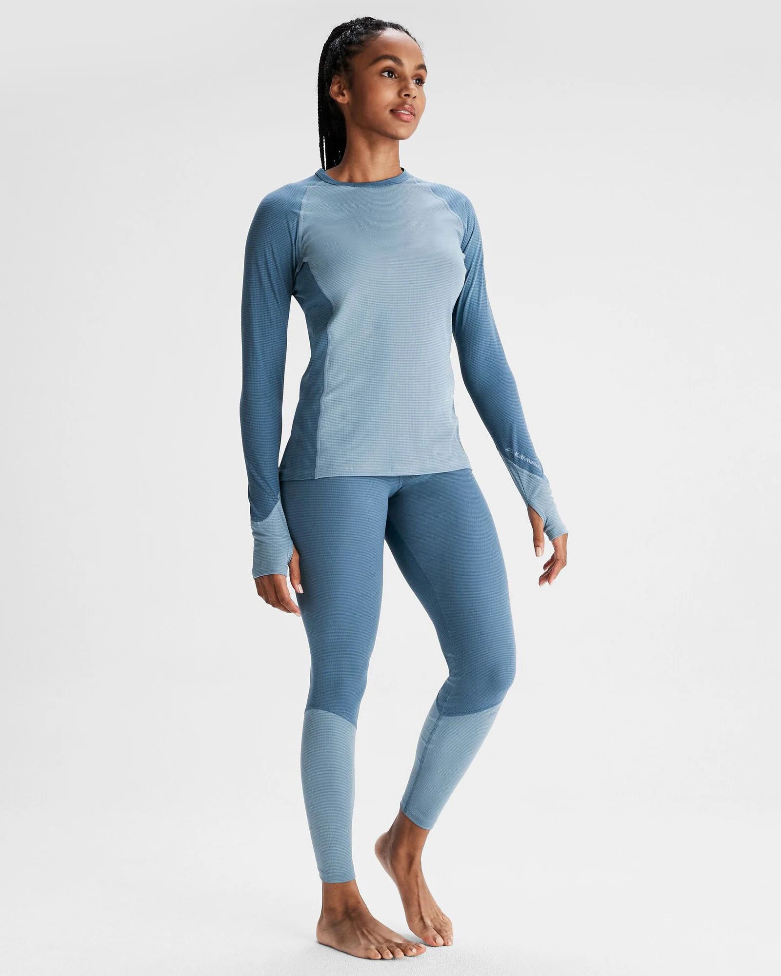 Women's KMDAction Baselayer Top - Moonlight/Bluehaze - Image 2