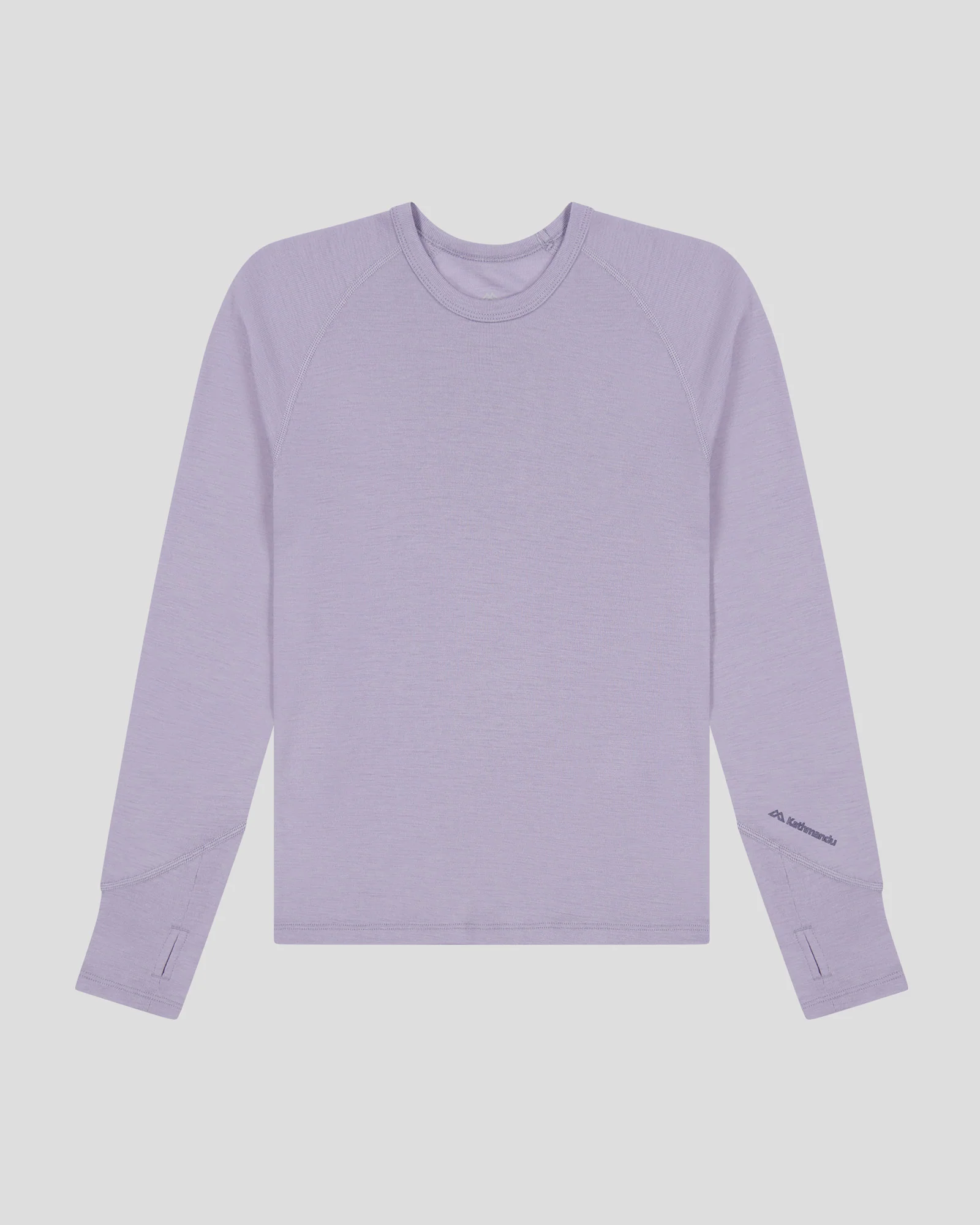 Kids' KMDMerino Baselayer Long Sleeve Top - Light Haze - Image 4