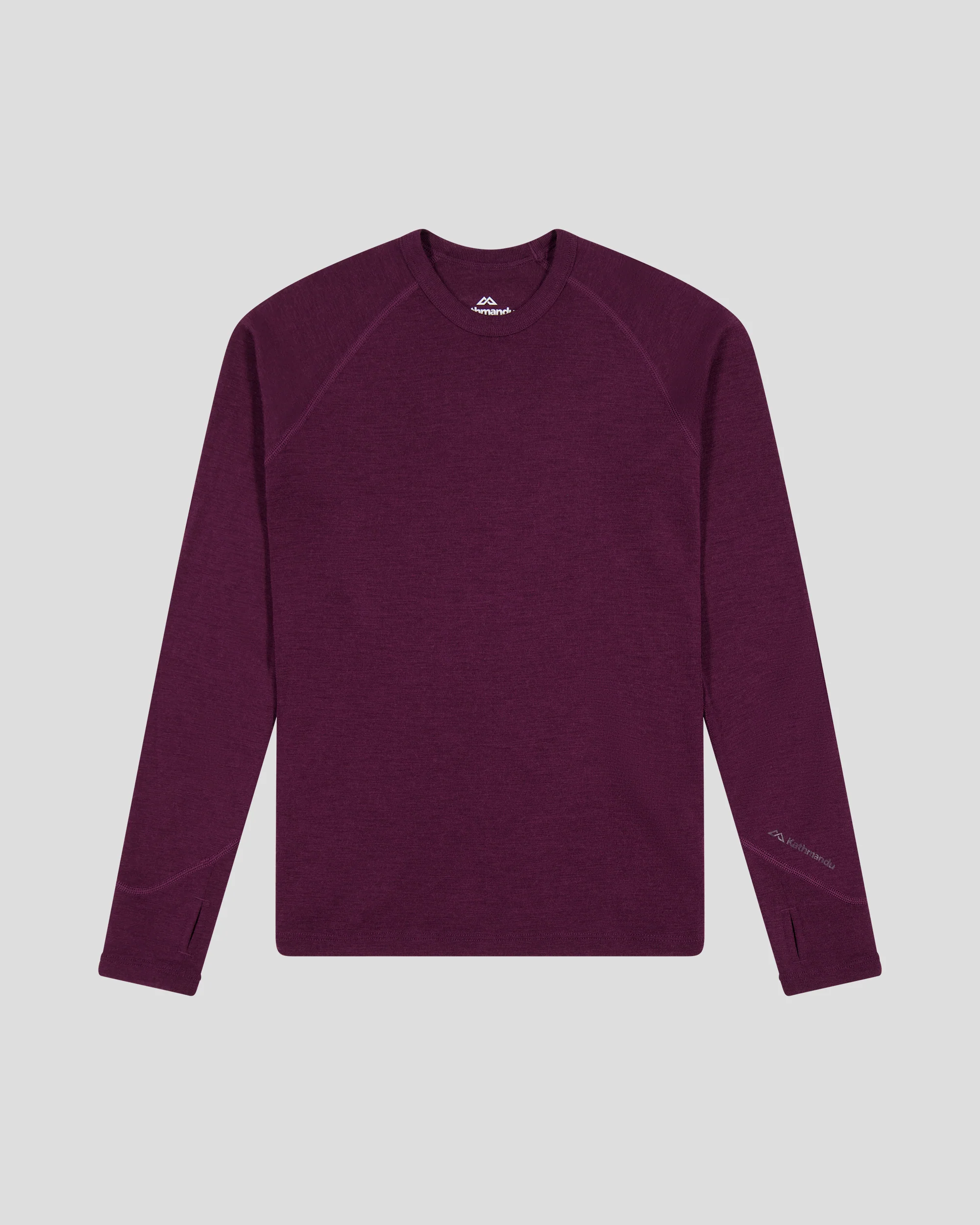 Kids' KMDMerino Baselayer Long Sleeve Top - Mulberry
