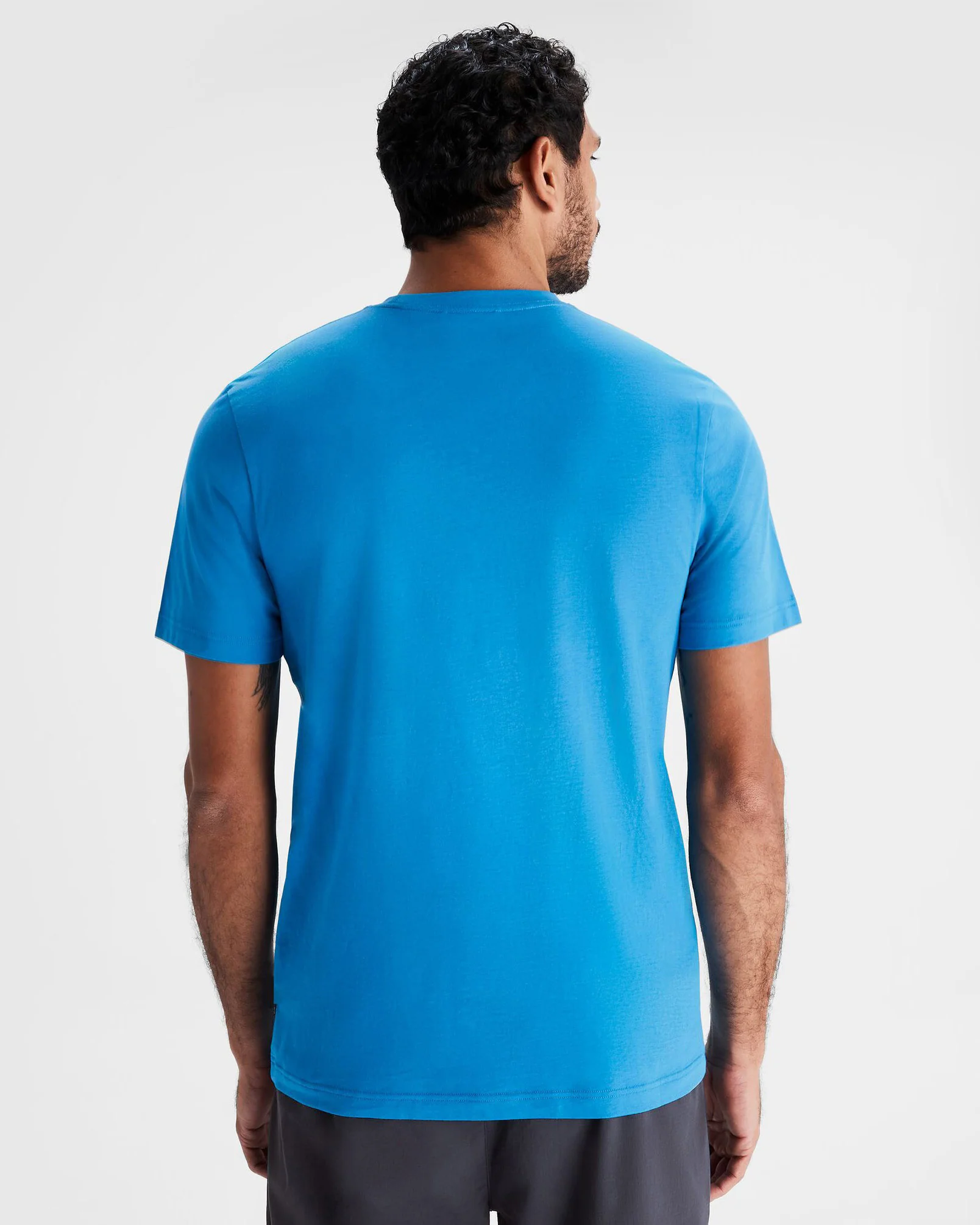 Men's Logo Organic Cotton T-shirt - Sea Blue - Image 3