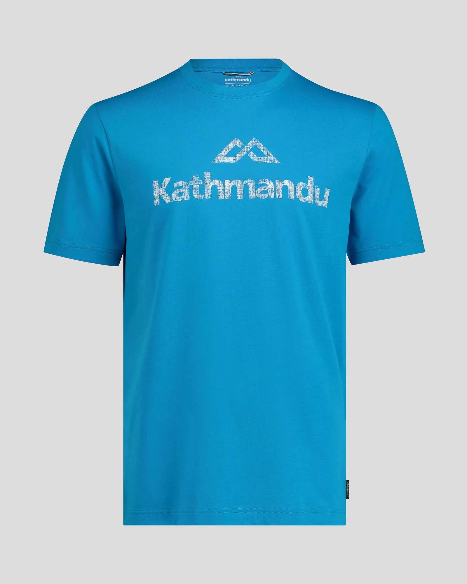 Men's Logo Organic Cotton T-shirt - Sea Blue - Image 4