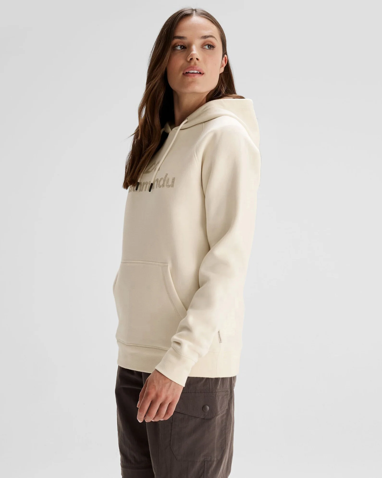 Women's Kathmandu Logo Hoodie - Natural - Image 2