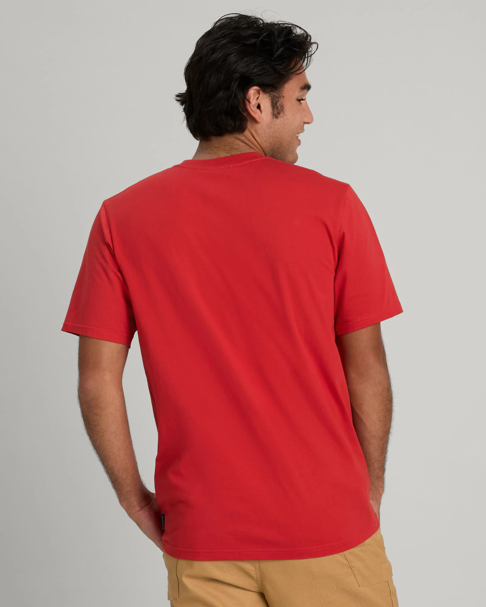 Men's Long White Cloud Organic Cotton T-shirt - Spicy Chilli Pepper - Image 4