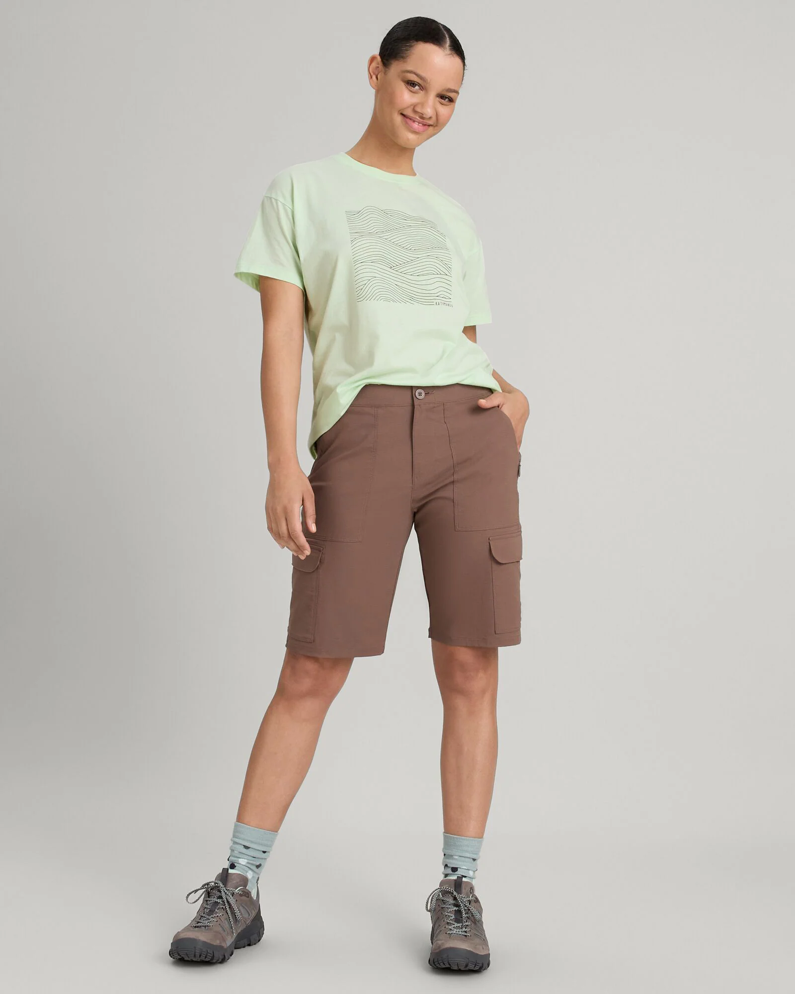 Women's Miro 10" Bermuda Shorts - Taupe - Image 2