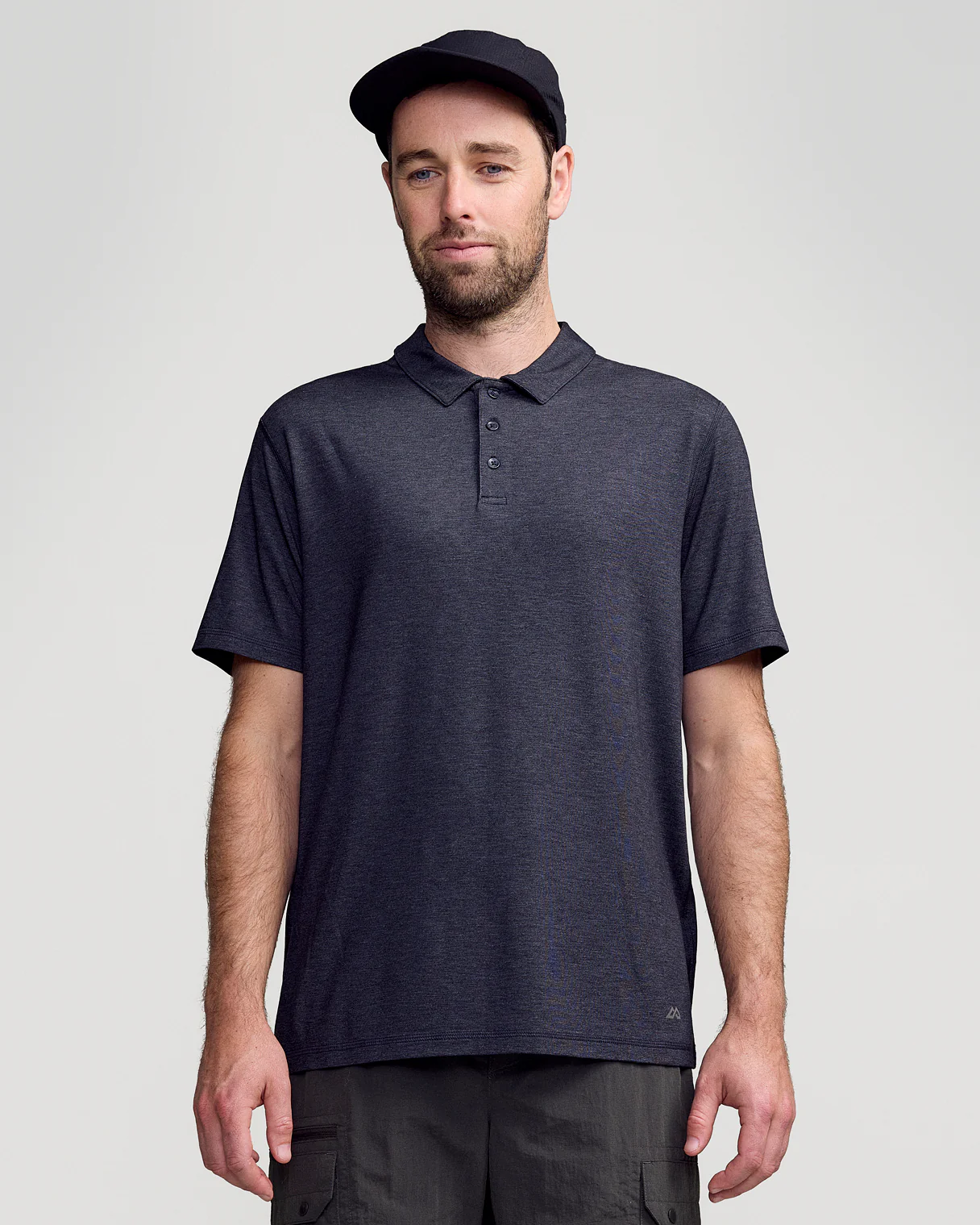 Men’s Anytime Polo - Charcoal Marle