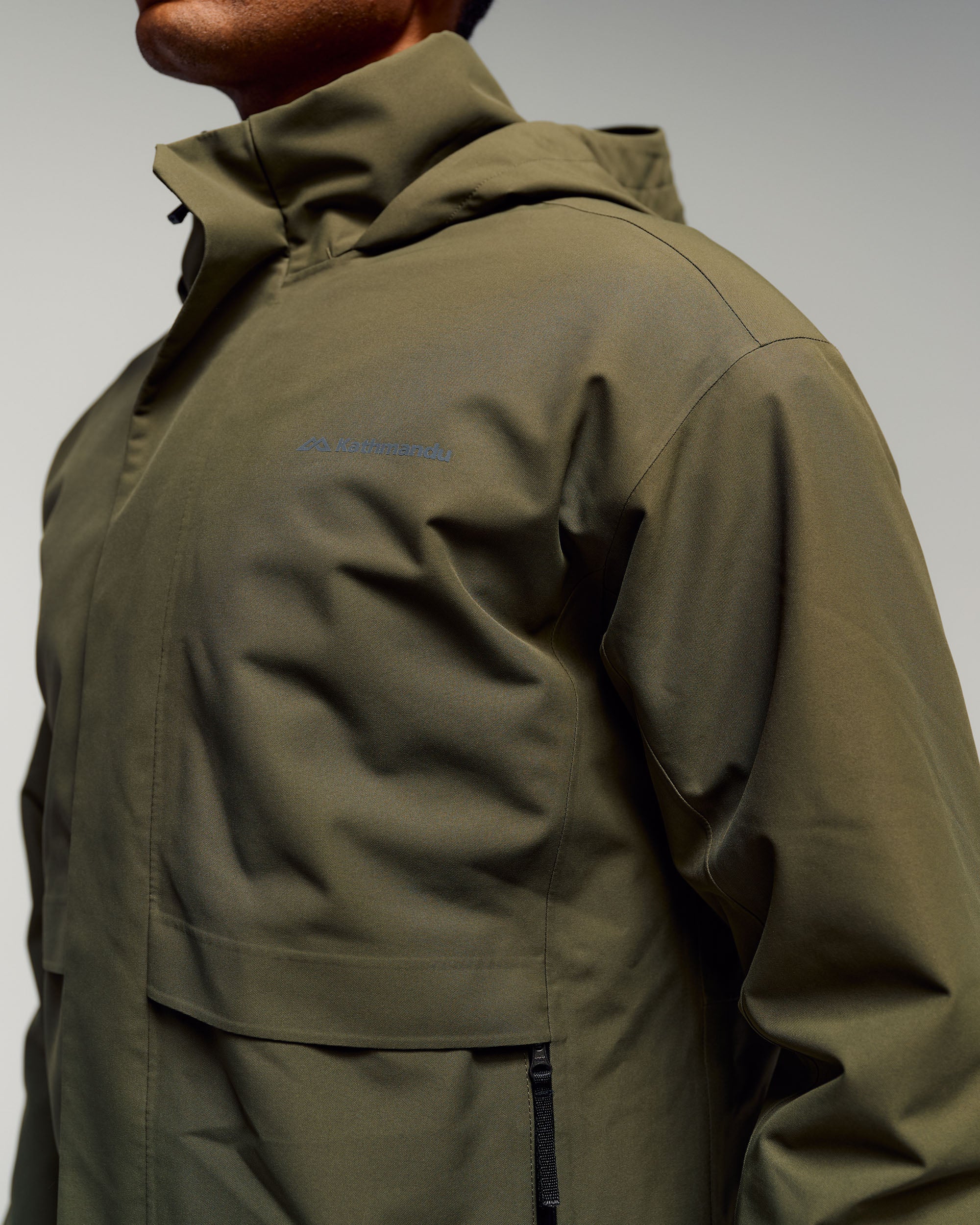 Men's Citytrek 2L Rain Insulated 3in1 Parka - Light Moss - Image 7