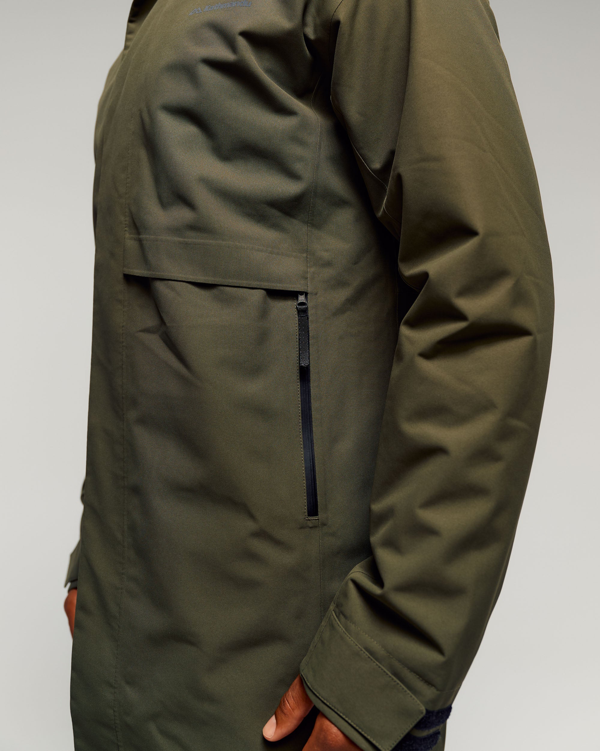 Men's Citytrek 2L Rain Insulated 3in1 Parka - Light Moss - Image 8