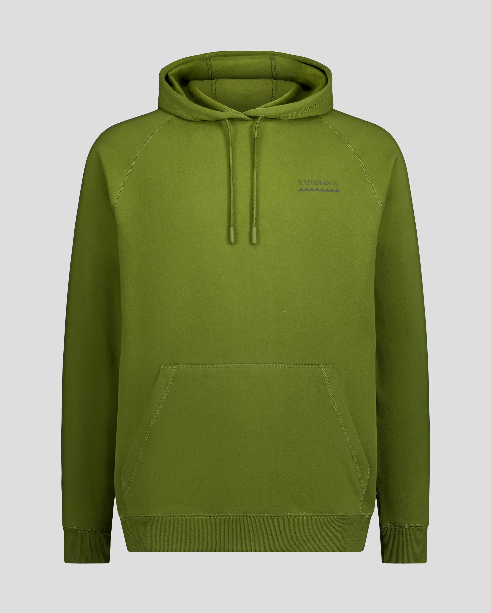 Men's Heritage Logo Brushed Hoodie - Dark Fern