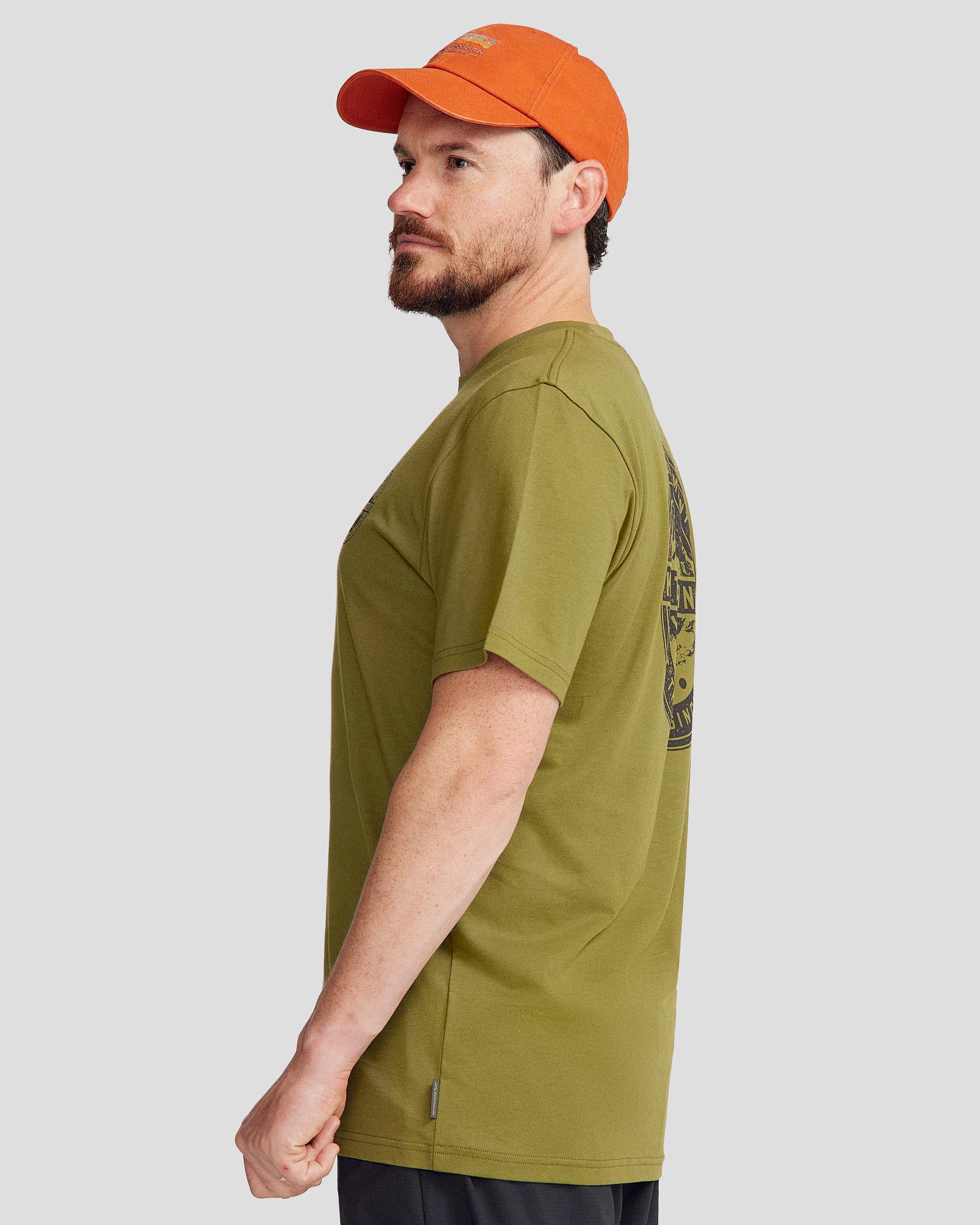 Men's Outdoor Equipment Co Organic Cotton T-shirt - Dark Fern - Image 3