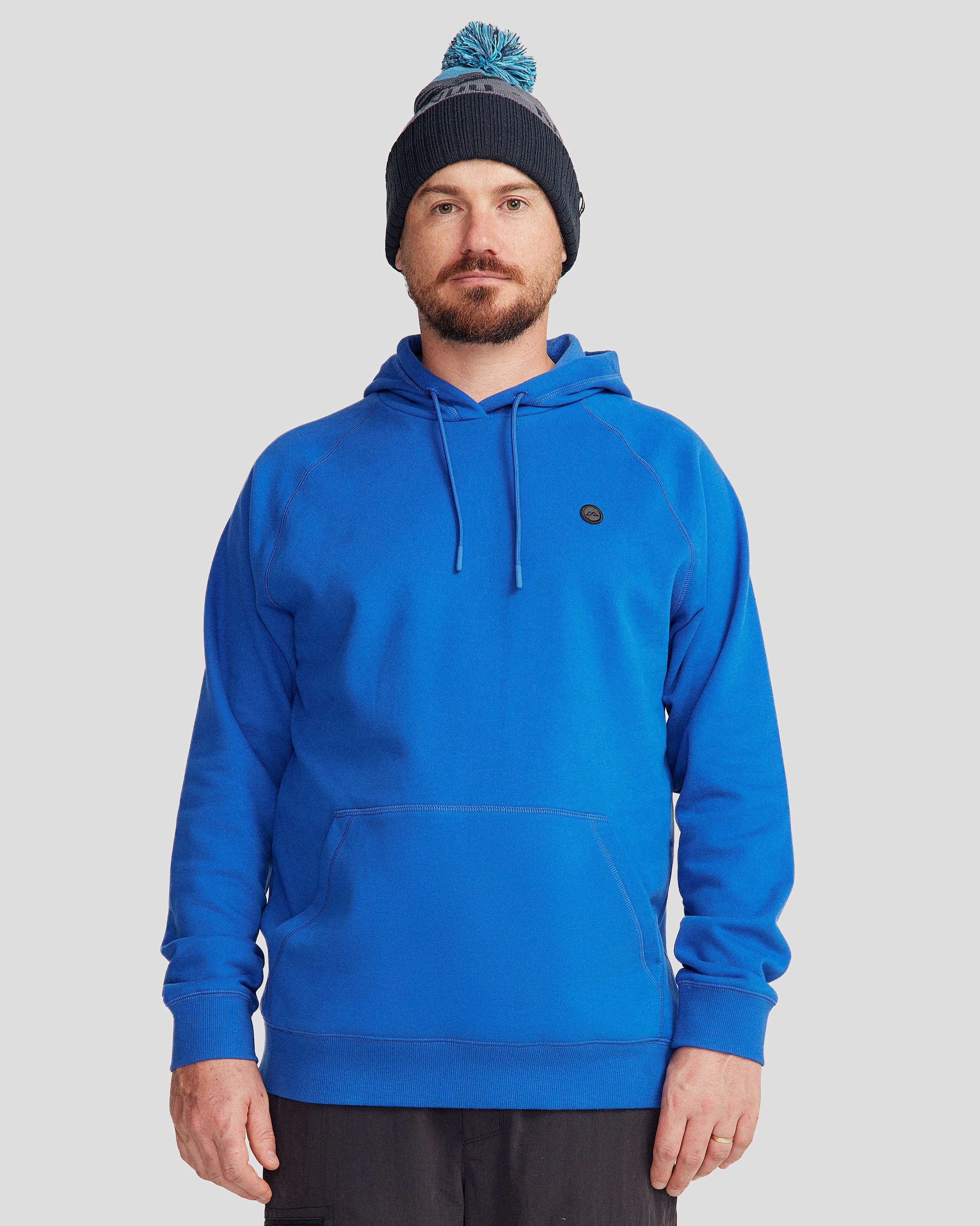 Men's Peak Badge Hoodie - Peak Blue