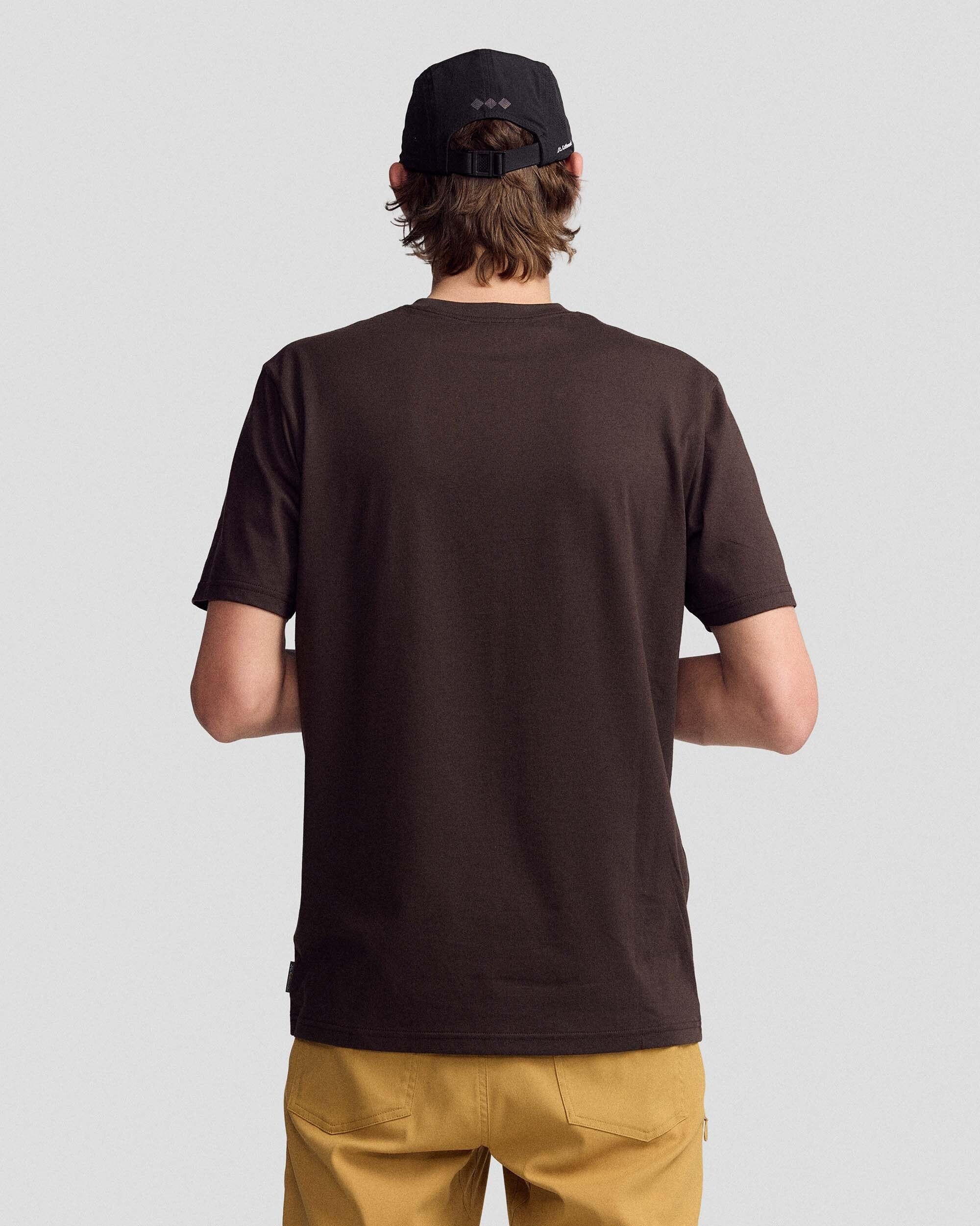 Men's Mountain Photo Organic Cotton T-Shirt - Cold Brew - Image 3