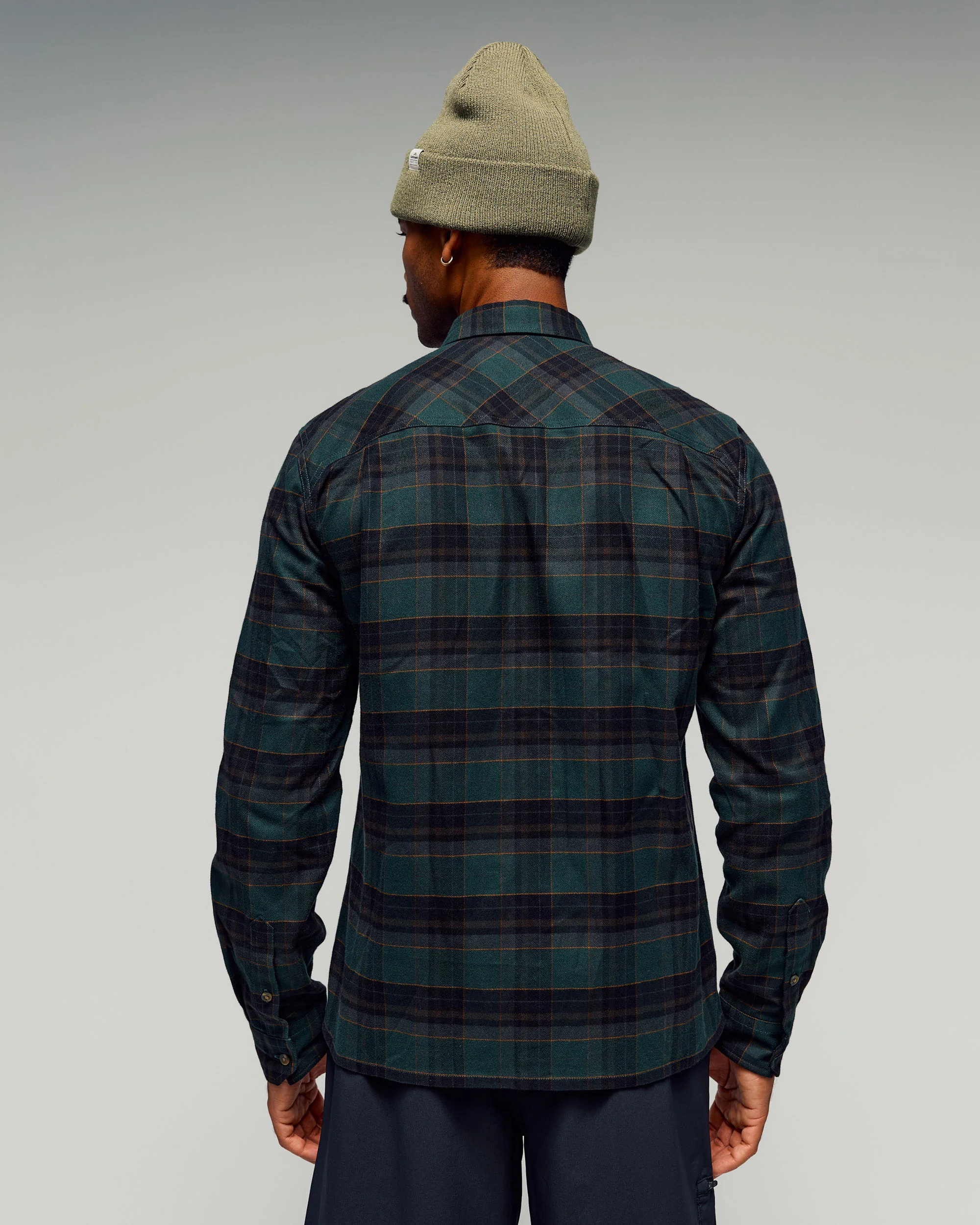 Men's Retreat Carrillon Long Sleeve Shirt - Deep Forest Plaid - Image 3