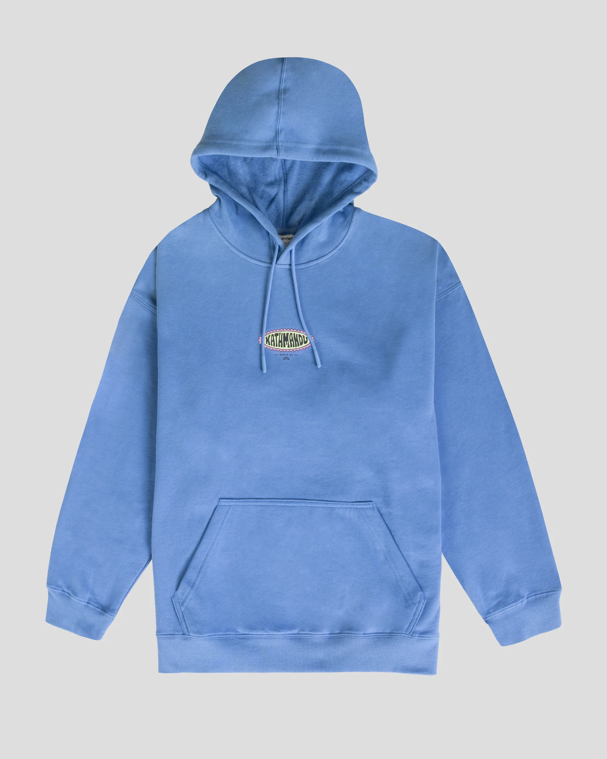 Men’s Retro Badge Hoodie  -  Washed Peri