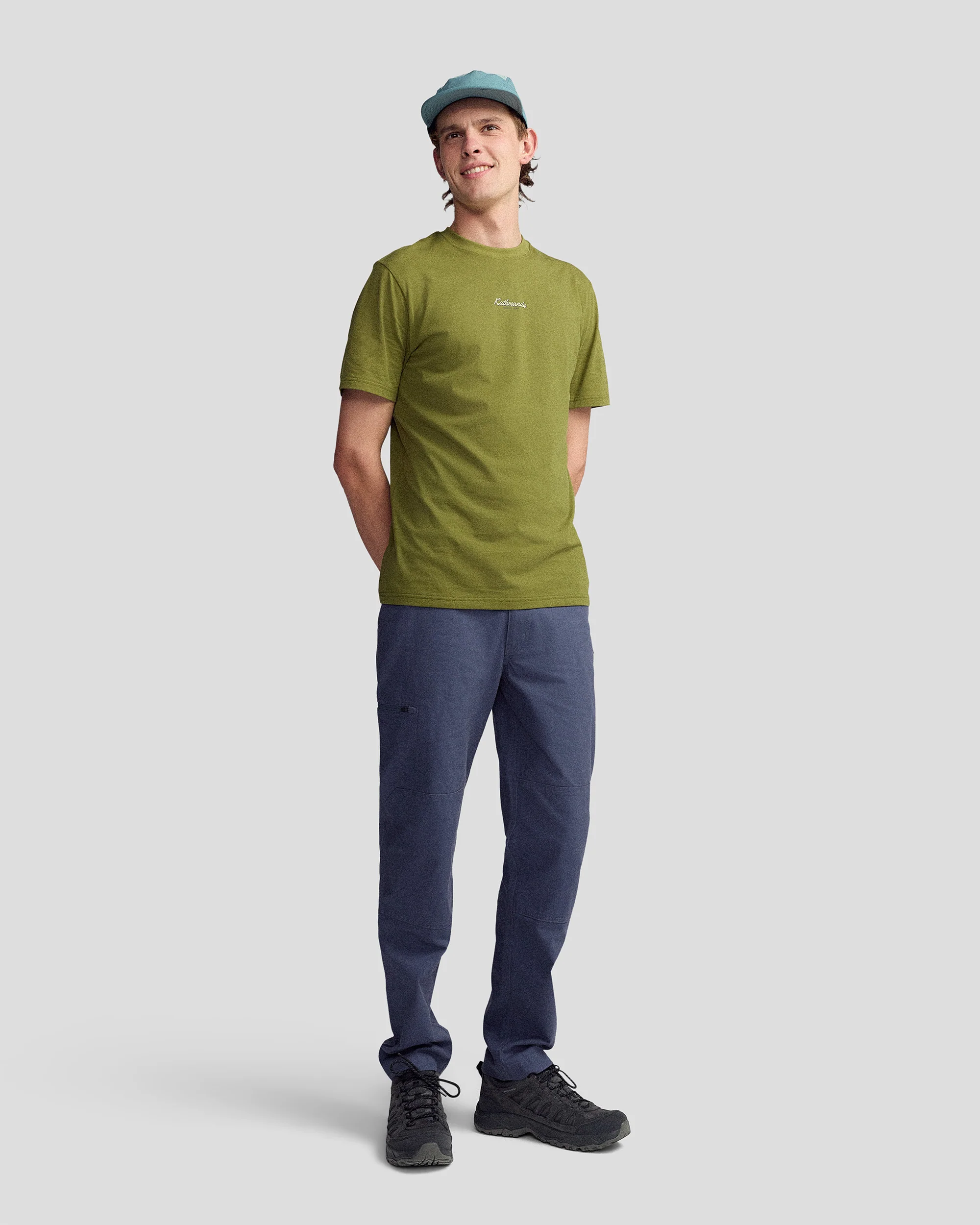 Men’s River Organic Cotton T-shirt - Dark Fern - Image 2