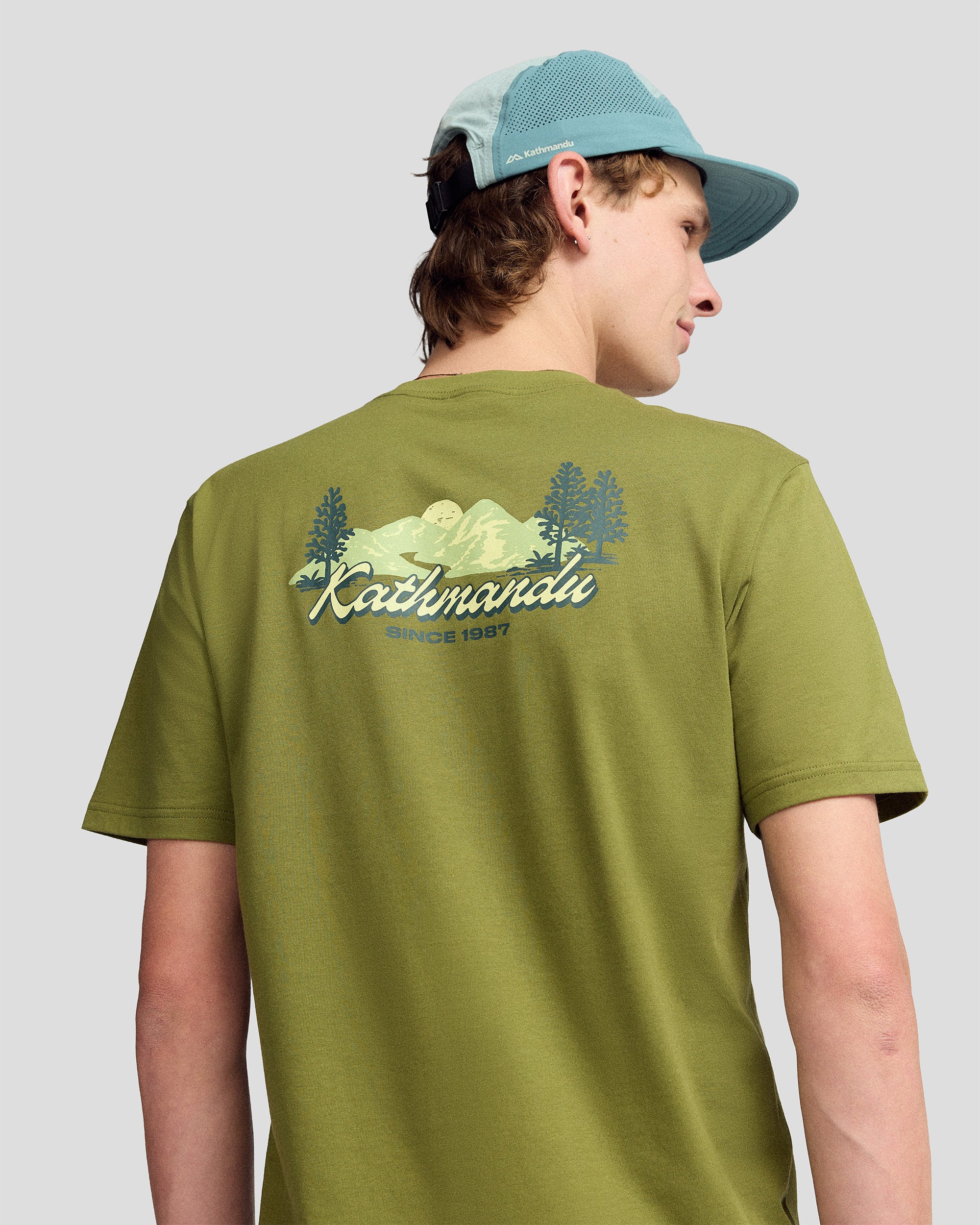Men’s River Organic Cotton T-shirt - Dark Fern - Image 5