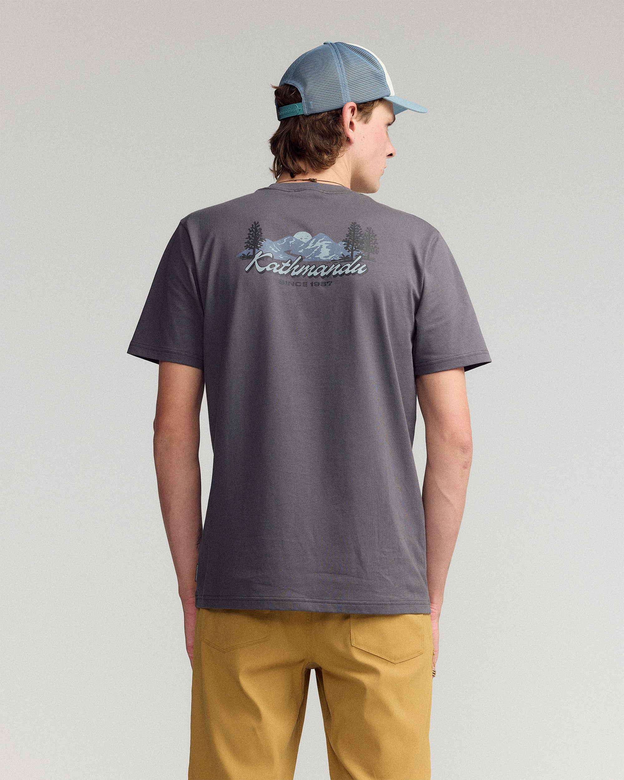 Men’s River Organic Cotton T-shirt - Shale - Image 3