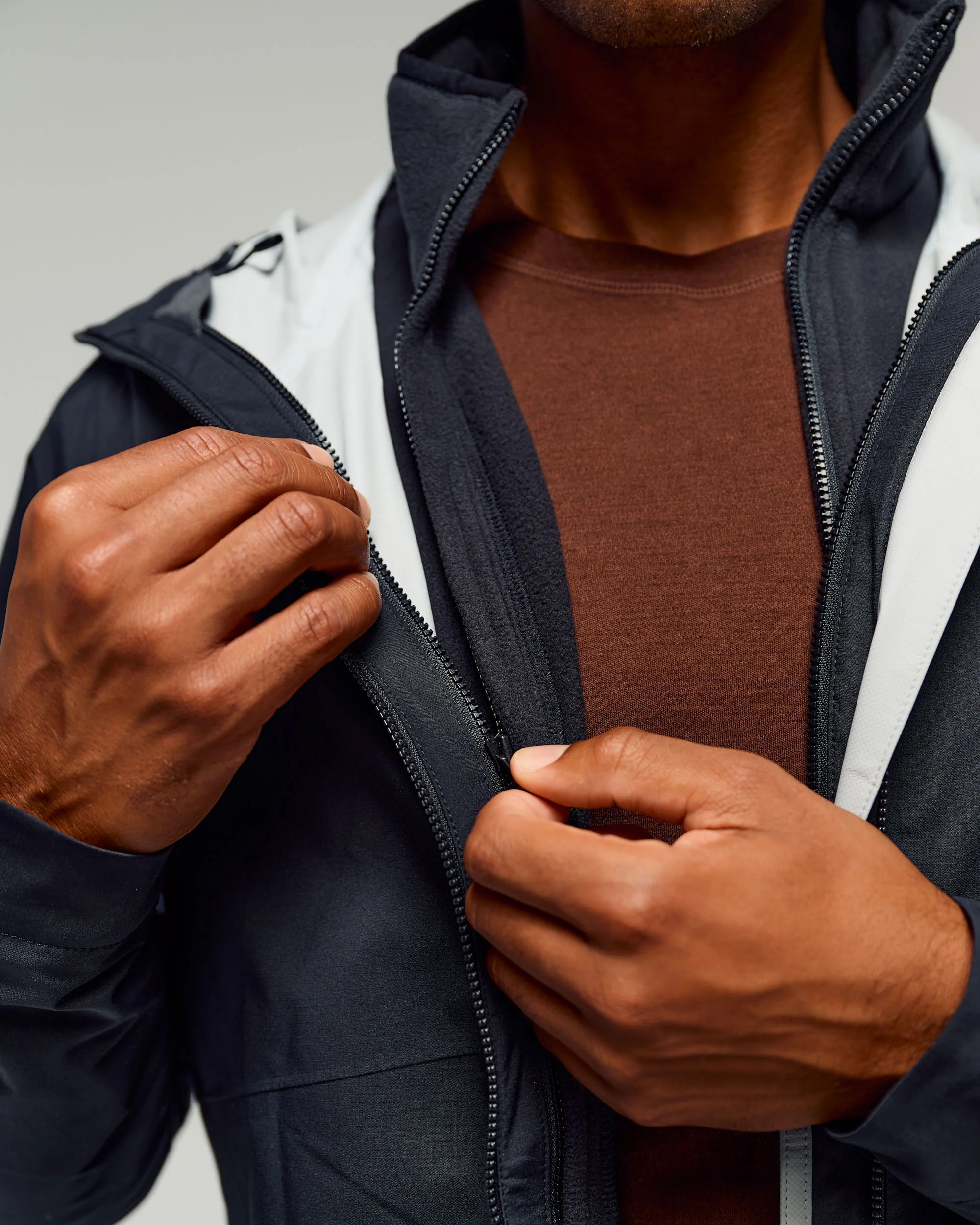 Men's Trailhead 3in1 Rain Hooded Jacket - Black Stingray - Image 4