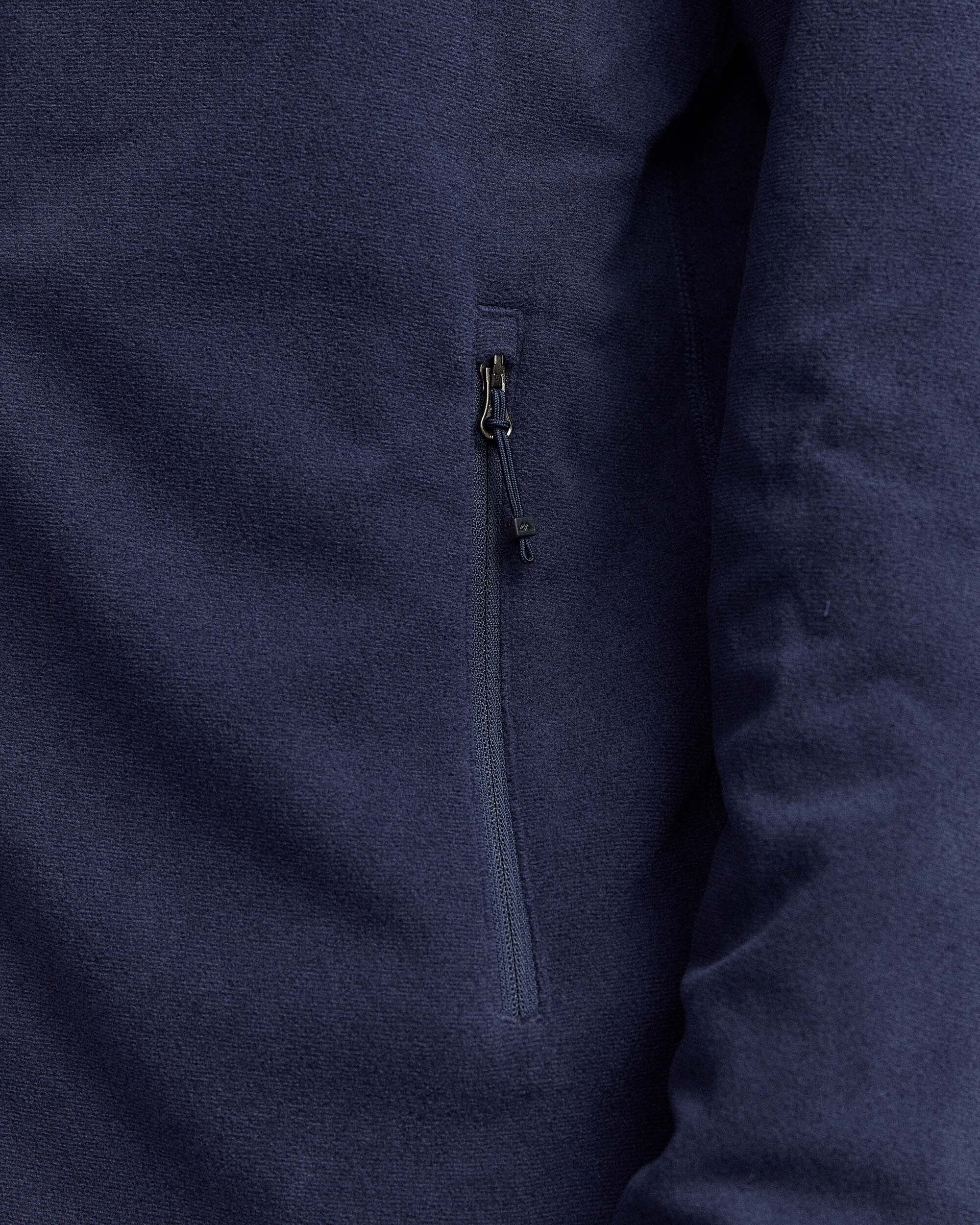 Men's Mt Aspiring Hooded Fleece Jacket - Pure Navy - Image 5