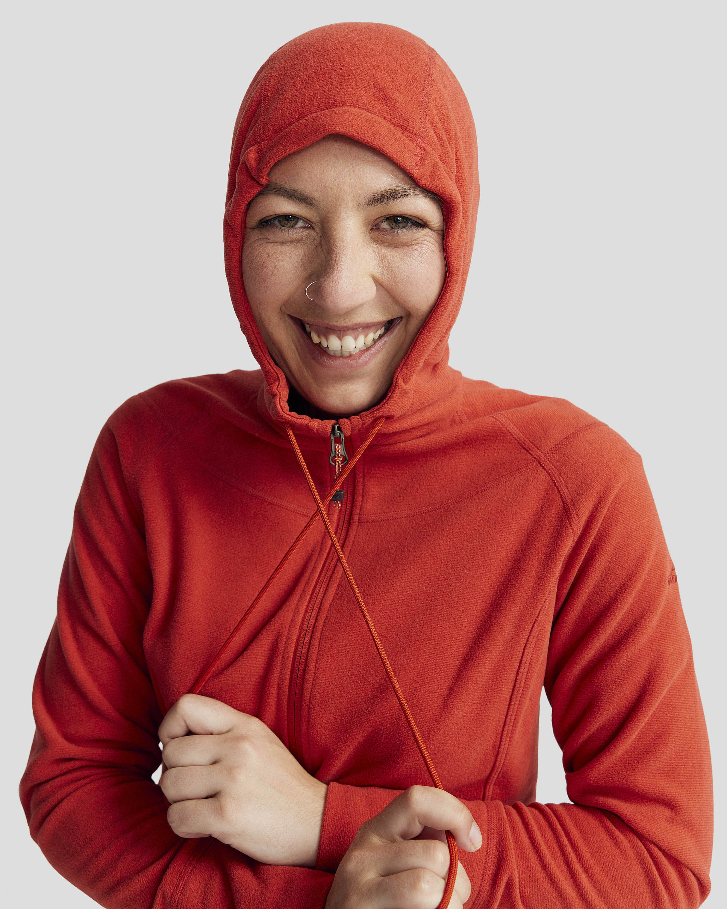 Women's Mt Aspiring Hooded Fleece Jacket - Spicy Chilli Pepper - Image 5