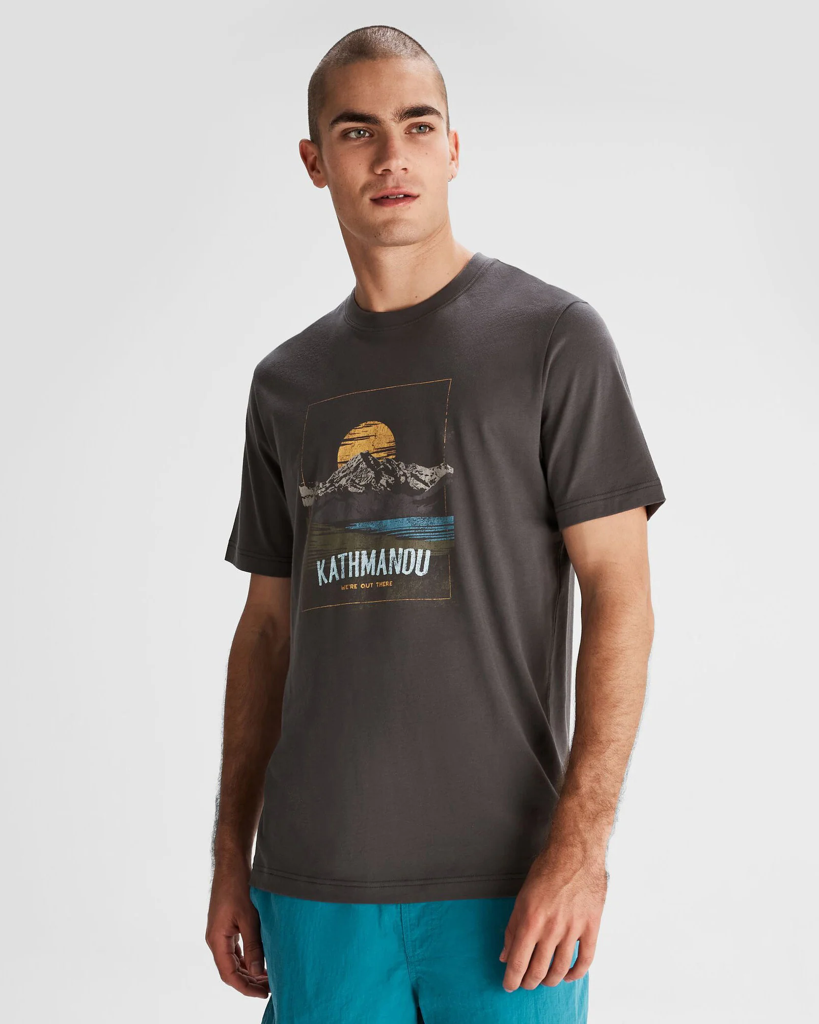 Mt Cook Men's Organic Cotton S/S Tee - Shale - Image 3