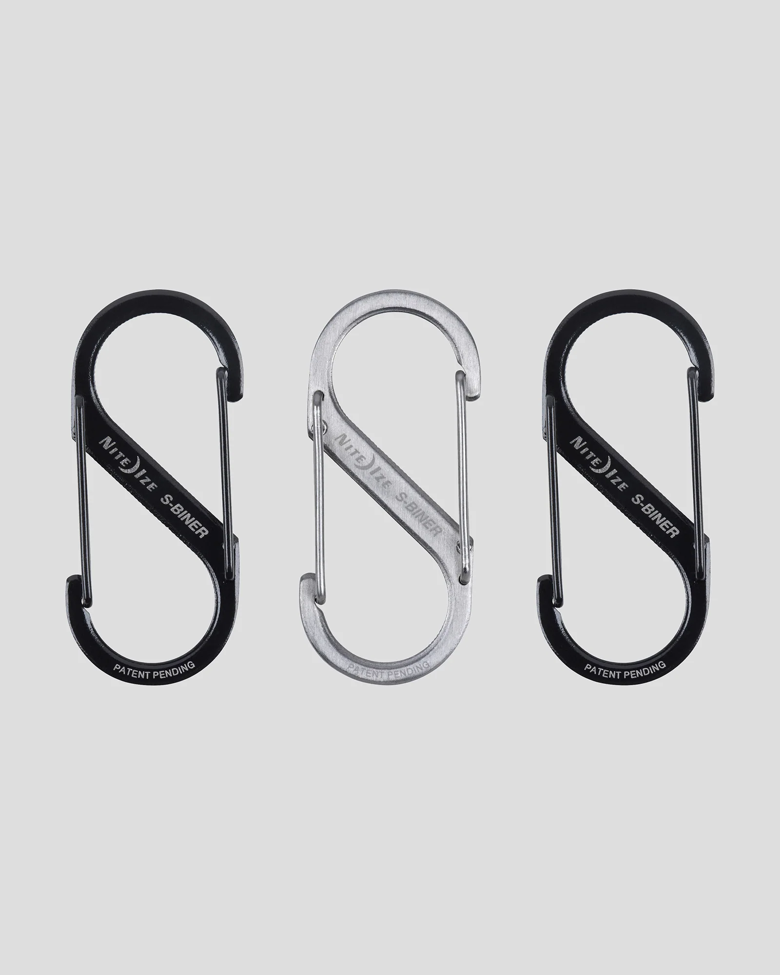 Nite Ize S-Biner® Dual Carabiner Stainless Steel #2 3PK - Black