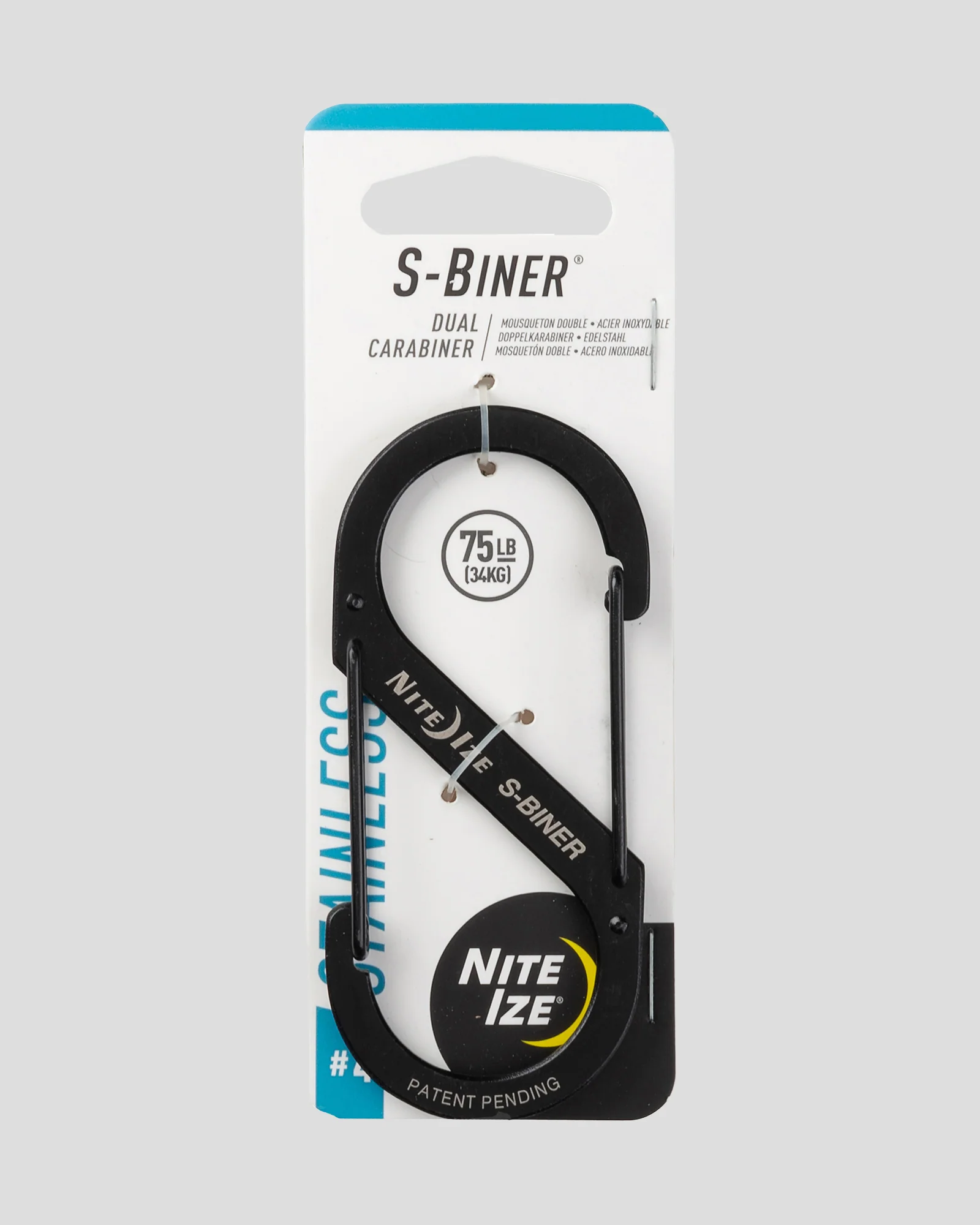 Nite Ize S-Biner® Dual Carabiner Stainless Steel #4 - Black - Image 3