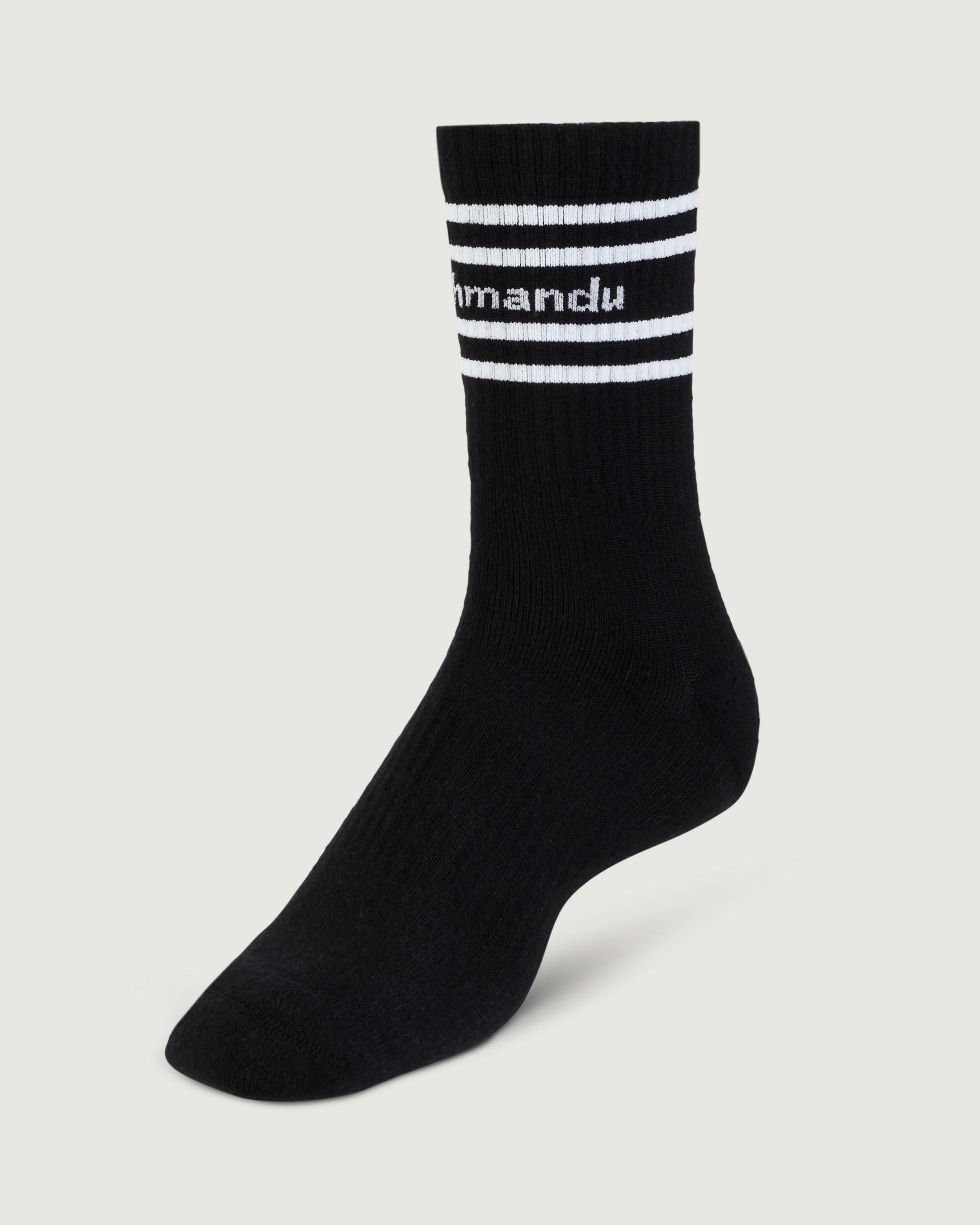 NuYarn Unisex Tube Socks - Black - Image 2