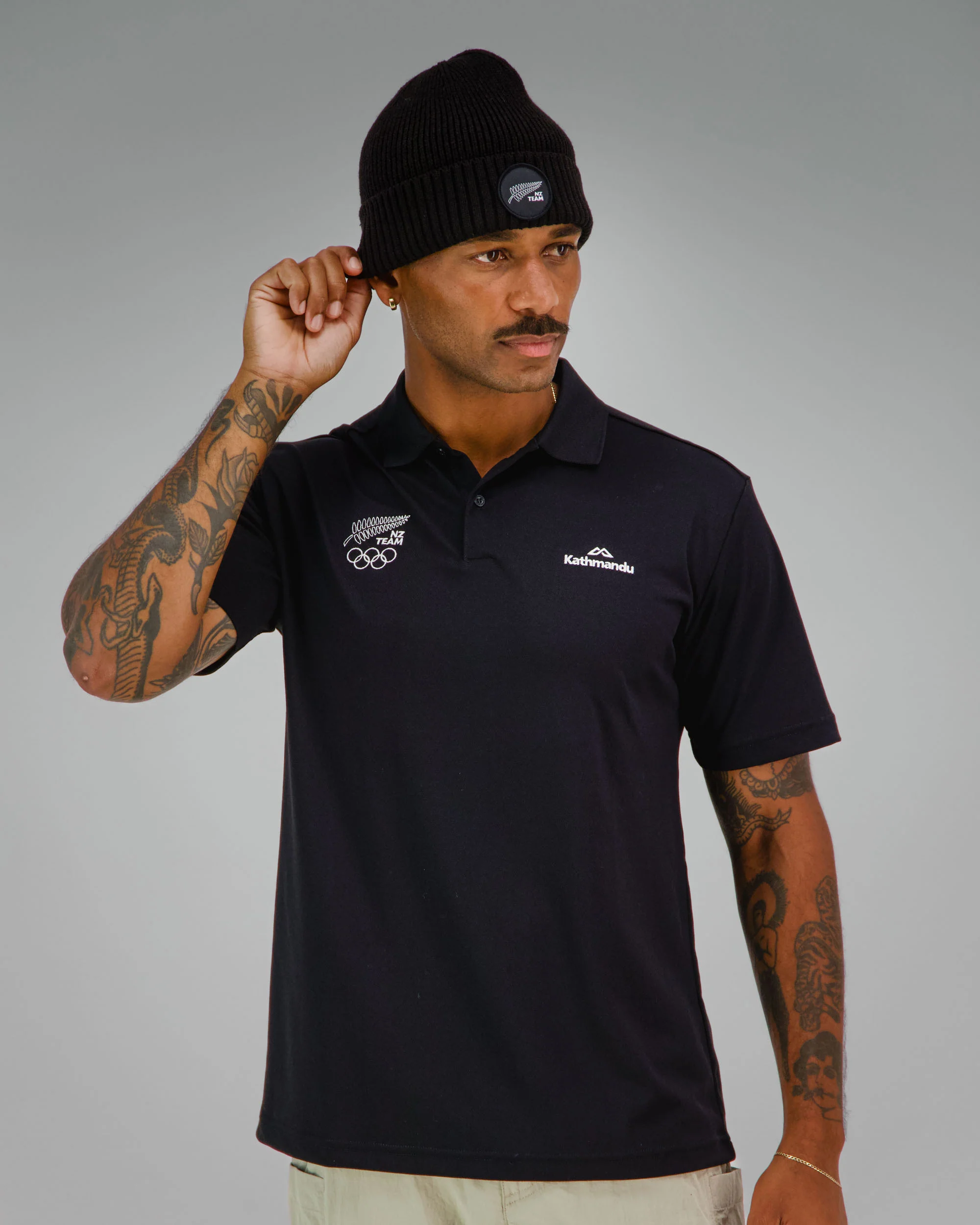Badge Beanie - SPT Black | New Zealand Team Supporters Collection - Image 3