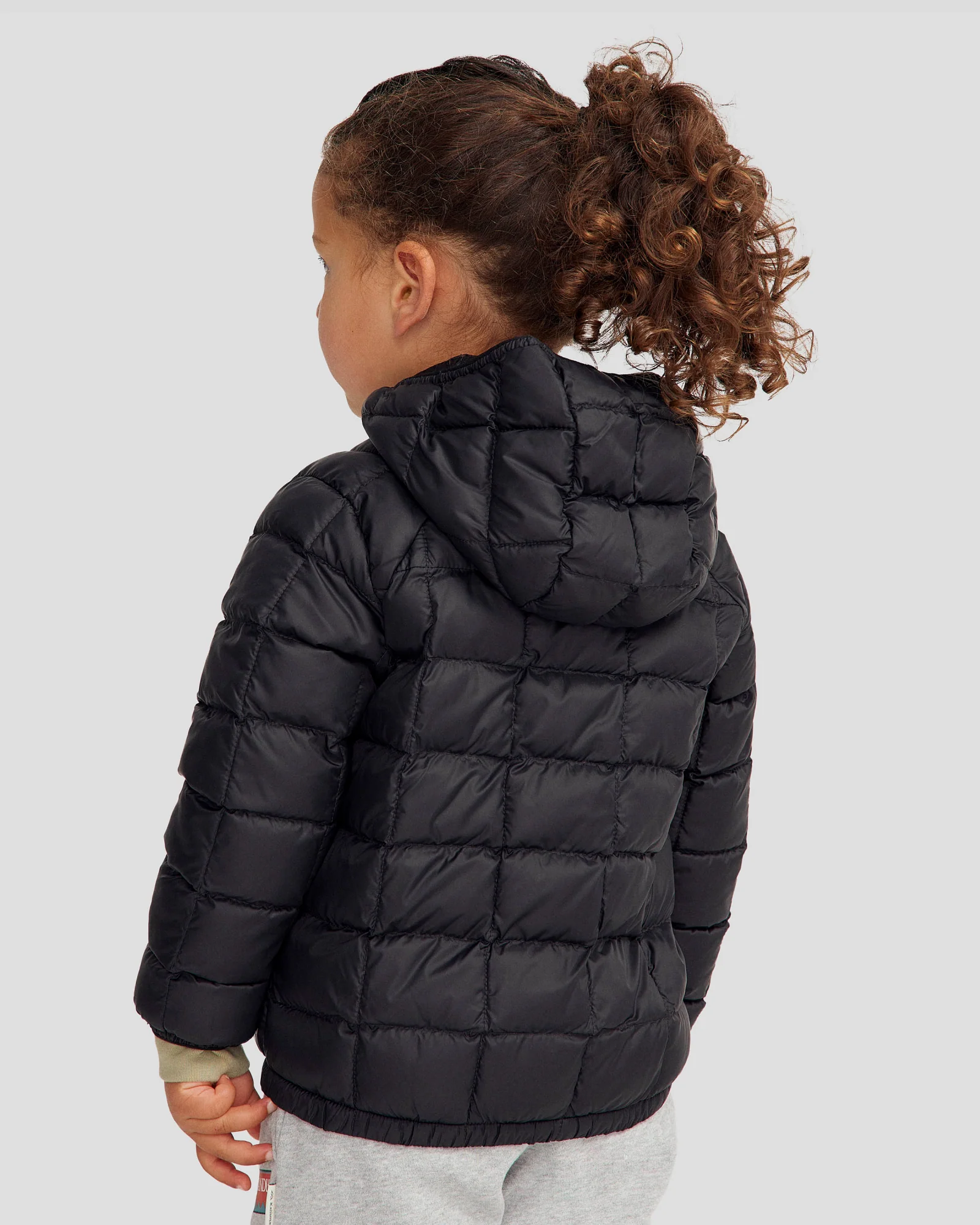 Kids' Heli Insulated Hooded Jacket - Black | New Zealand Team Supporters Collection - Image 2