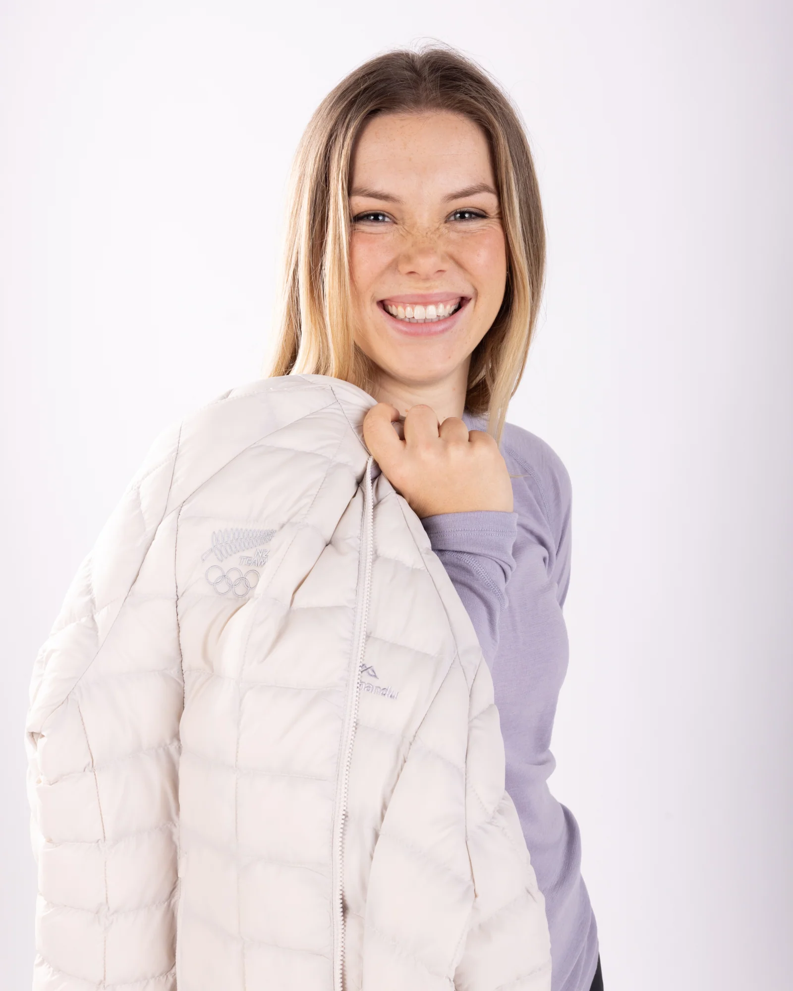 Women's Heli Insulated Jacket - Shroom | New Zealand Team Supporters Collection - Image 3