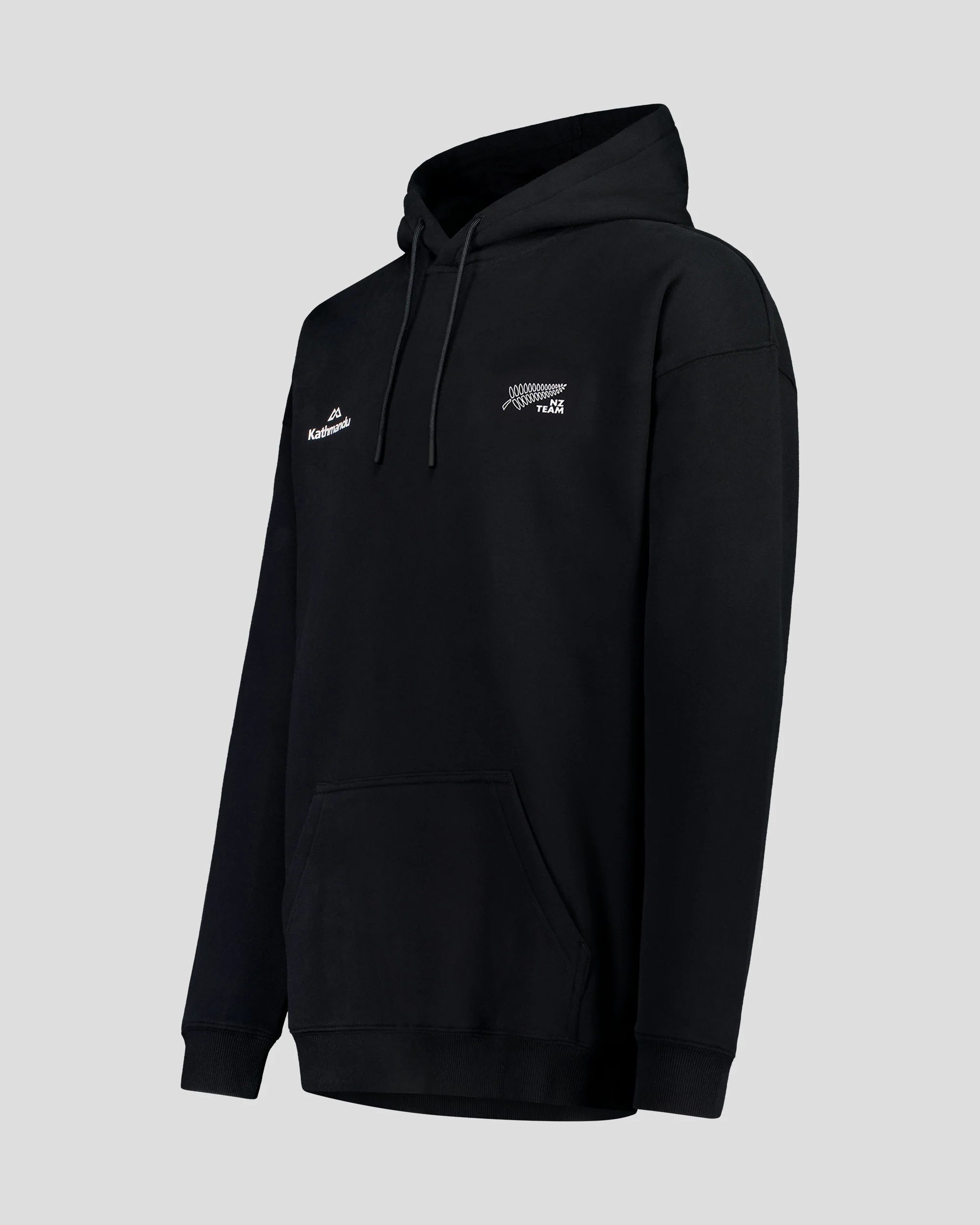 Slouchy Hoodie - SPT Black | New Zealand Team Supporters Collection - Image 2
