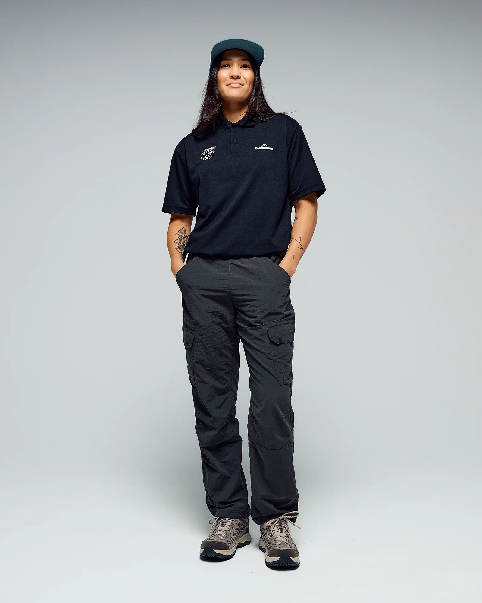 Women's Vanua Polo - SPT Black | New Zealand Team Supporters Collection - Image 2