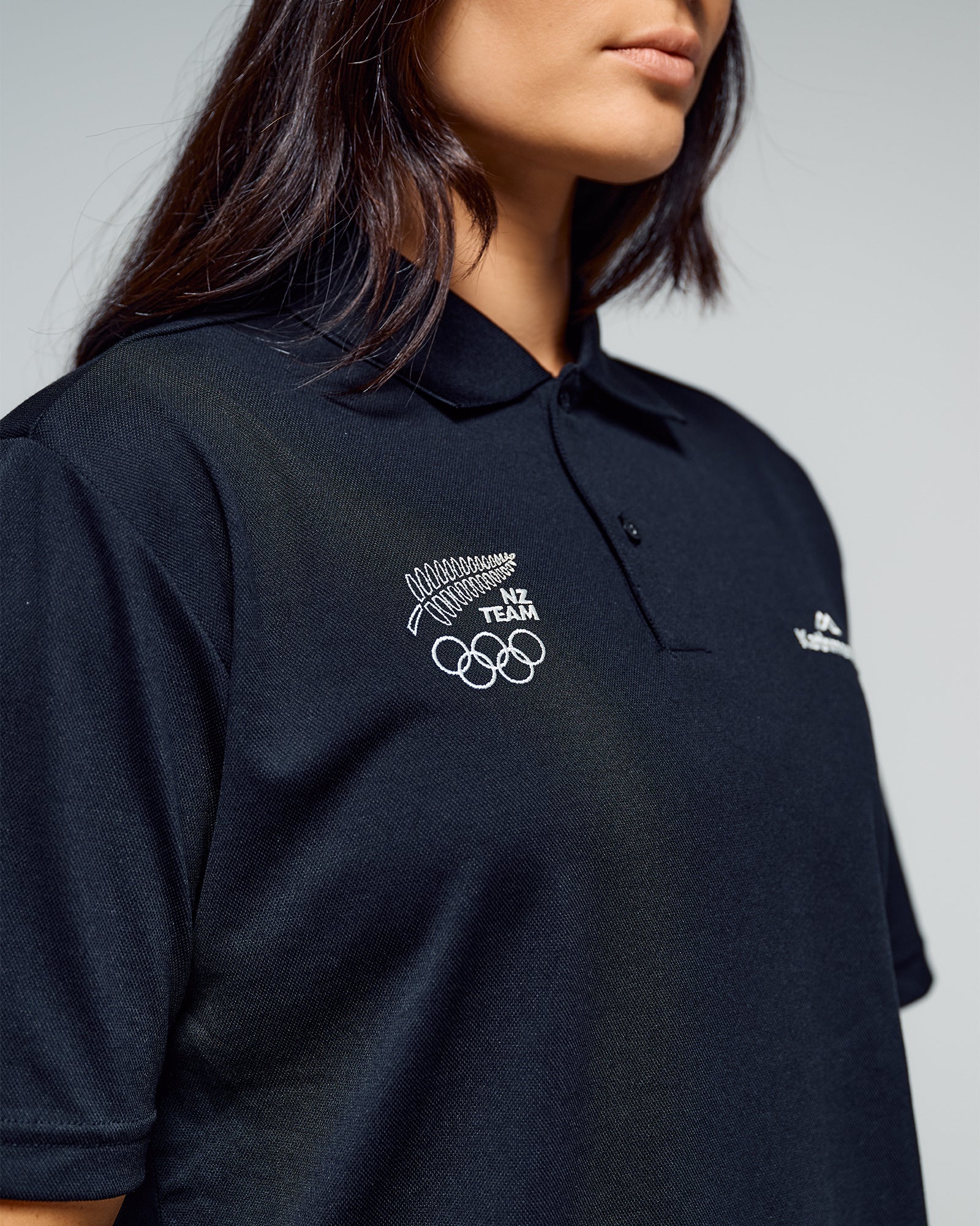 Women's Vanua Polo - SPT Black | New Zealand Team Supporters Collection - Image 6