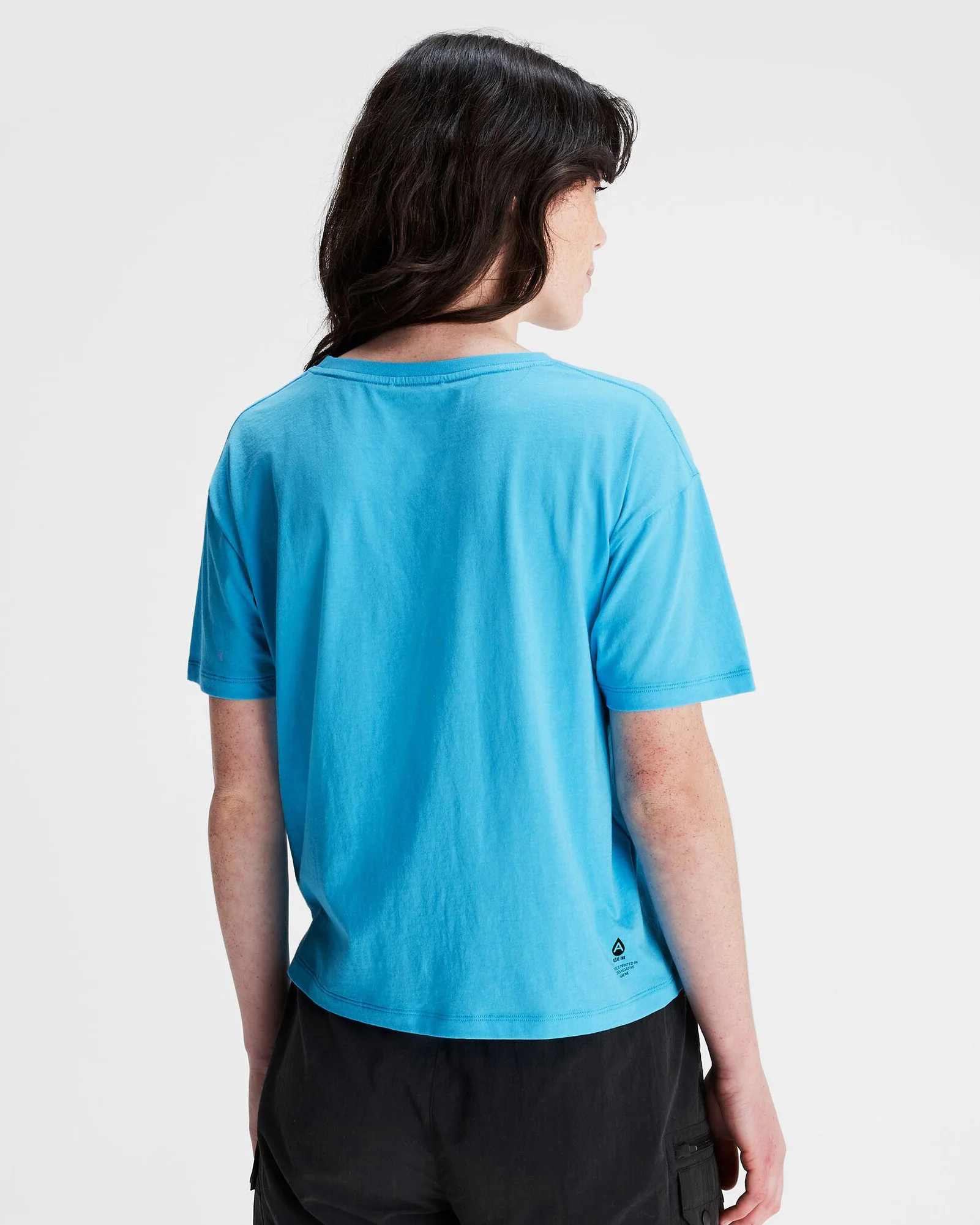 Women's O.Smither Organic Cotton T-shirt - Light Sea - Image 3