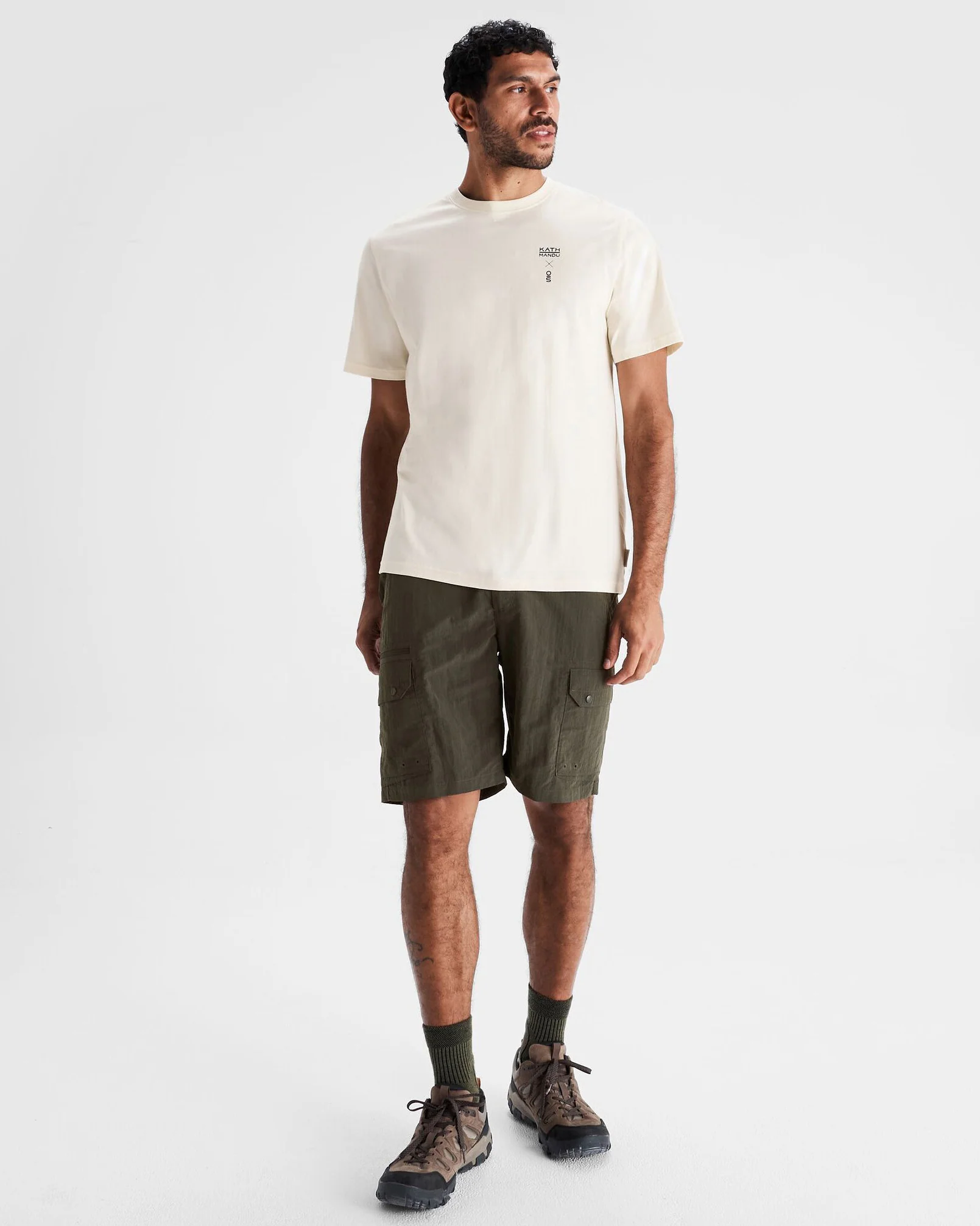Men's O.Smither Lines Organic Cotton T-shirt - Natural - Image 2
