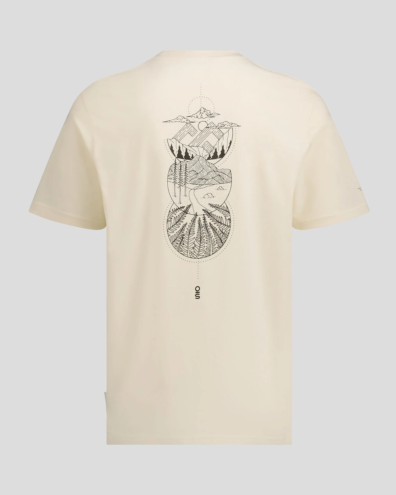 Men's O.Smither Lines Organic Cotton T-shirt - Natural - Image 5