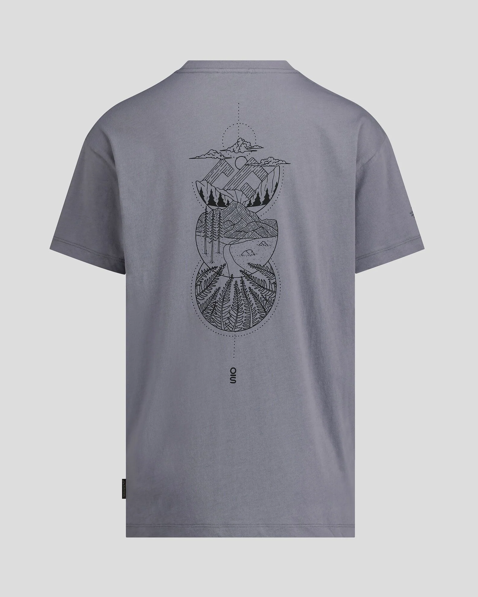 Women's O.Smither Lines Organic Cotton T-shirt - Dark Haze - Image 5