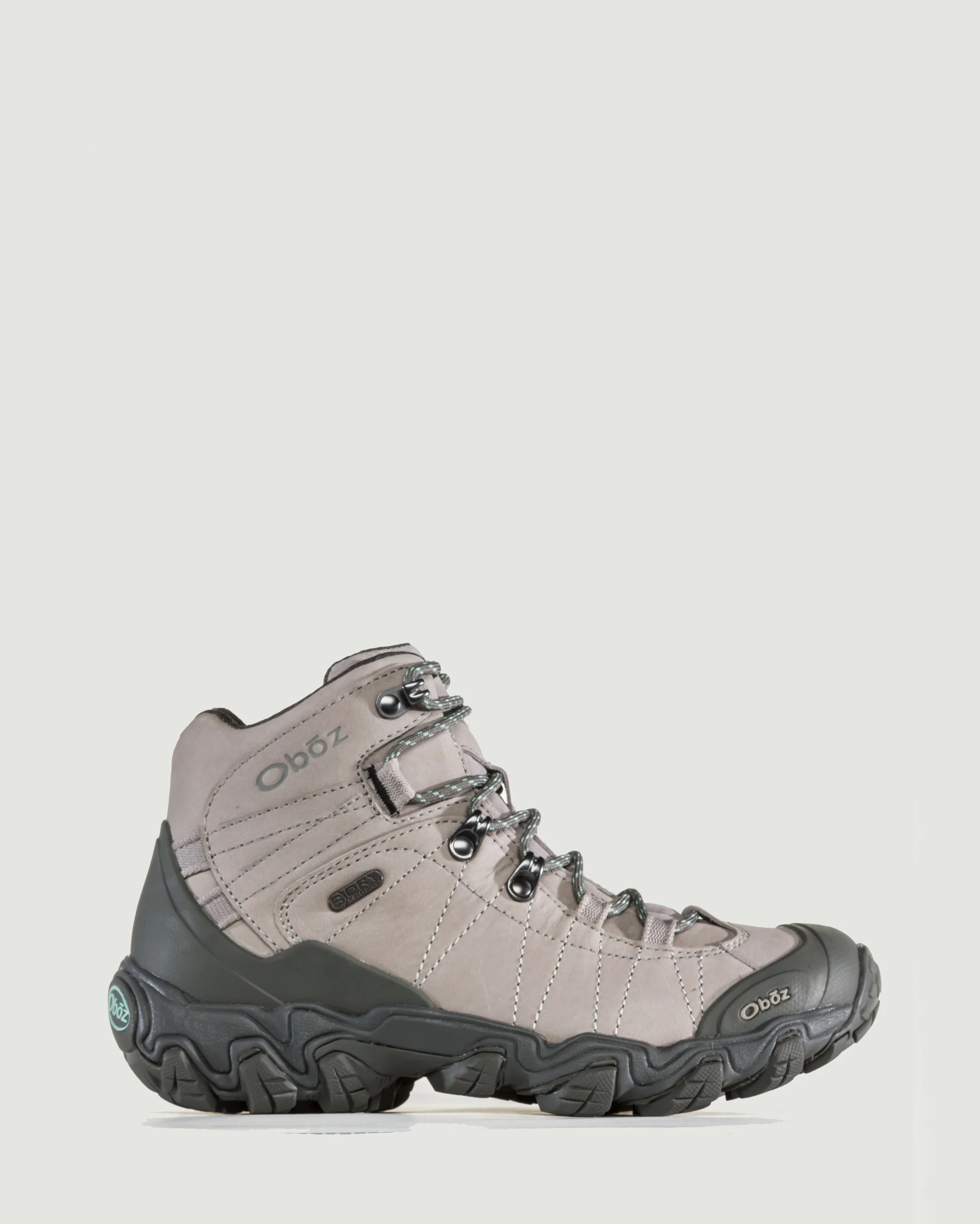 Women's Oboz Bridger Waterproof Mid Hiking Boots - Wide - Frost Grey