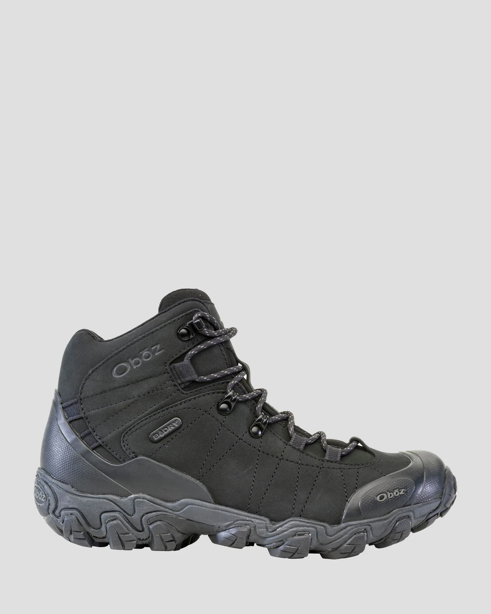 Men's Oboz Bridger Mid Hiking Boots - Wide - Black Sea - Image 2