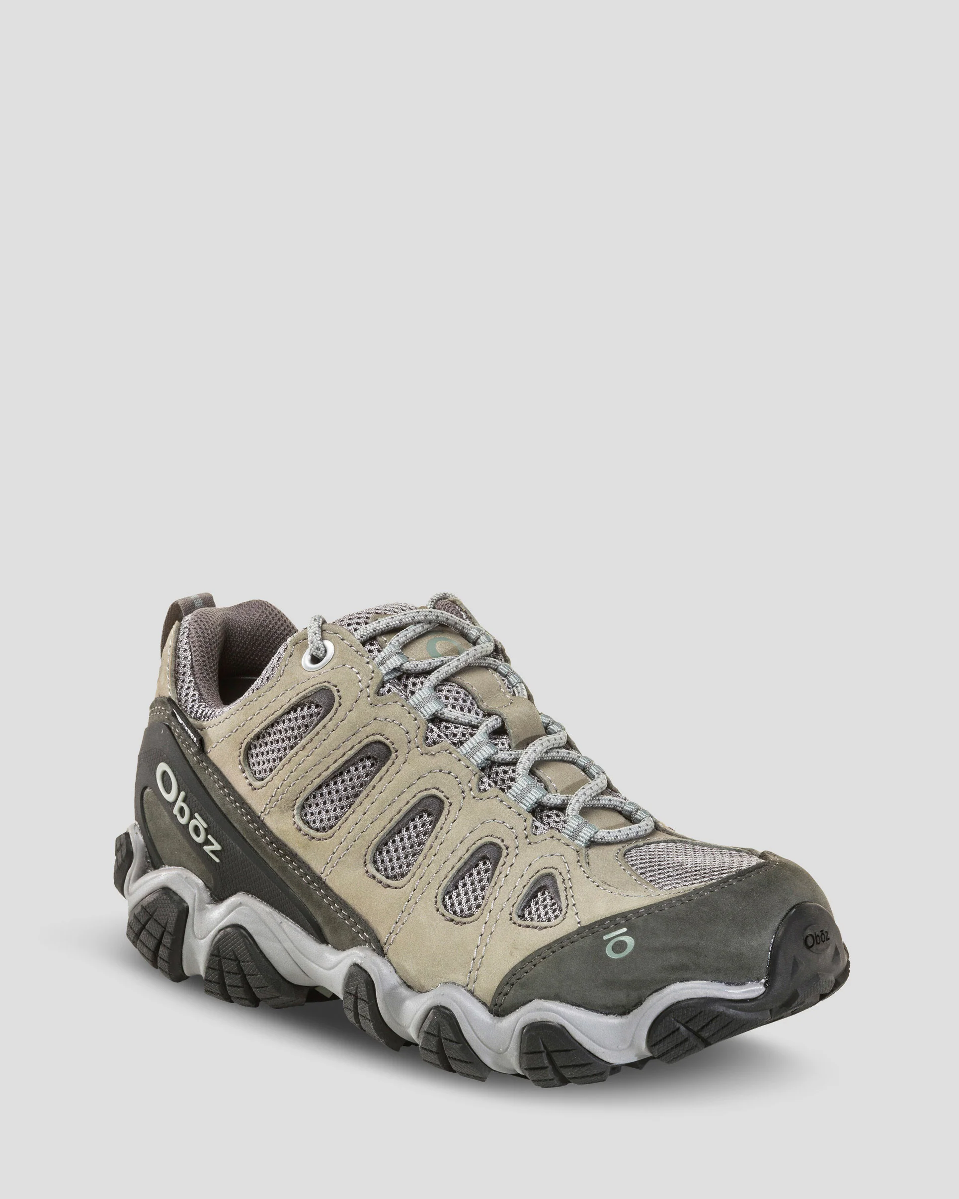 Women's Oboz Sawtooth II Low Waterproof Hiking Shoes - Frost Gray/Sage - Image 4