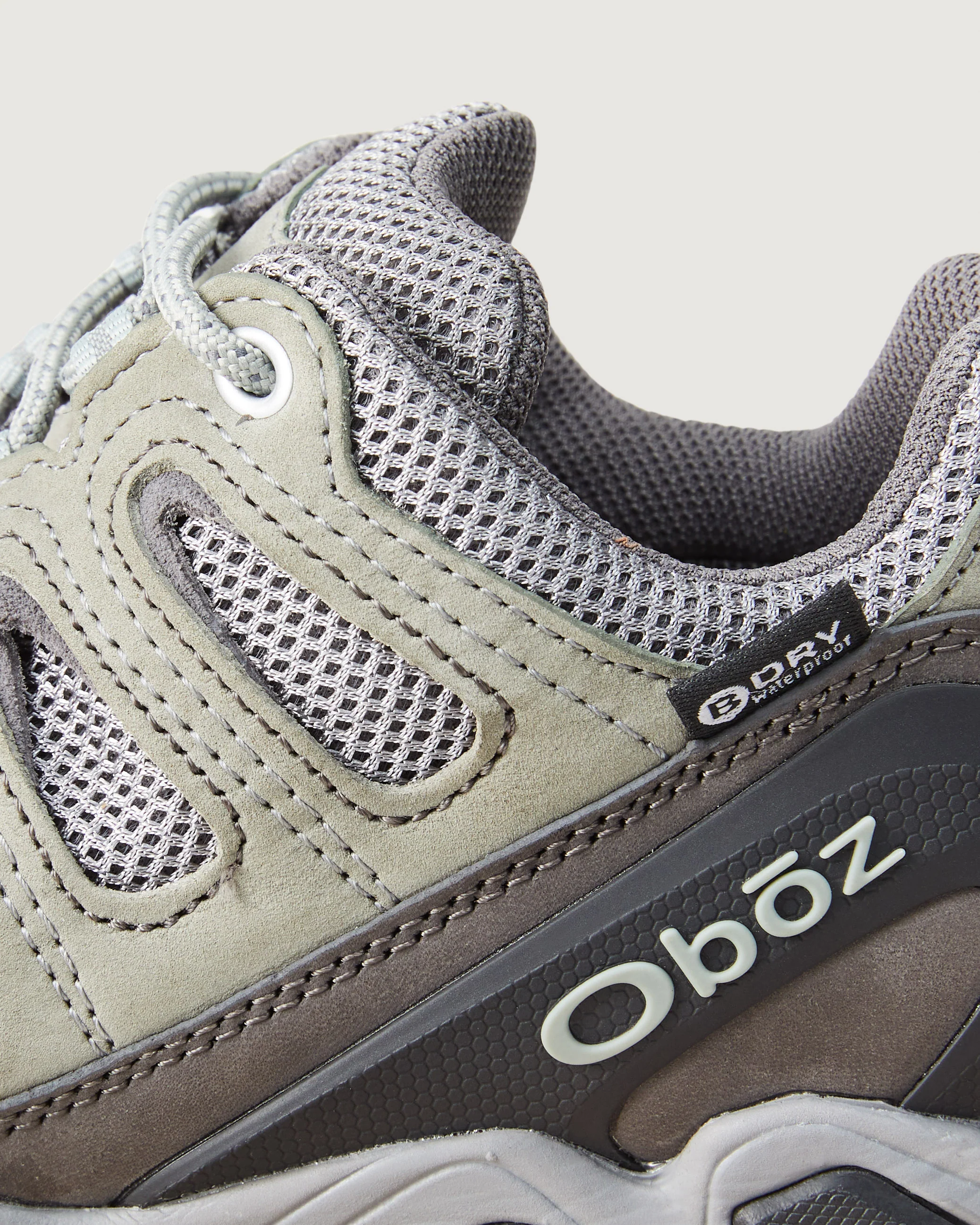 Women's Oboz Sawtooth II Low Waterproof Hiking Shoes - Frost Gray/Sage - Image 7