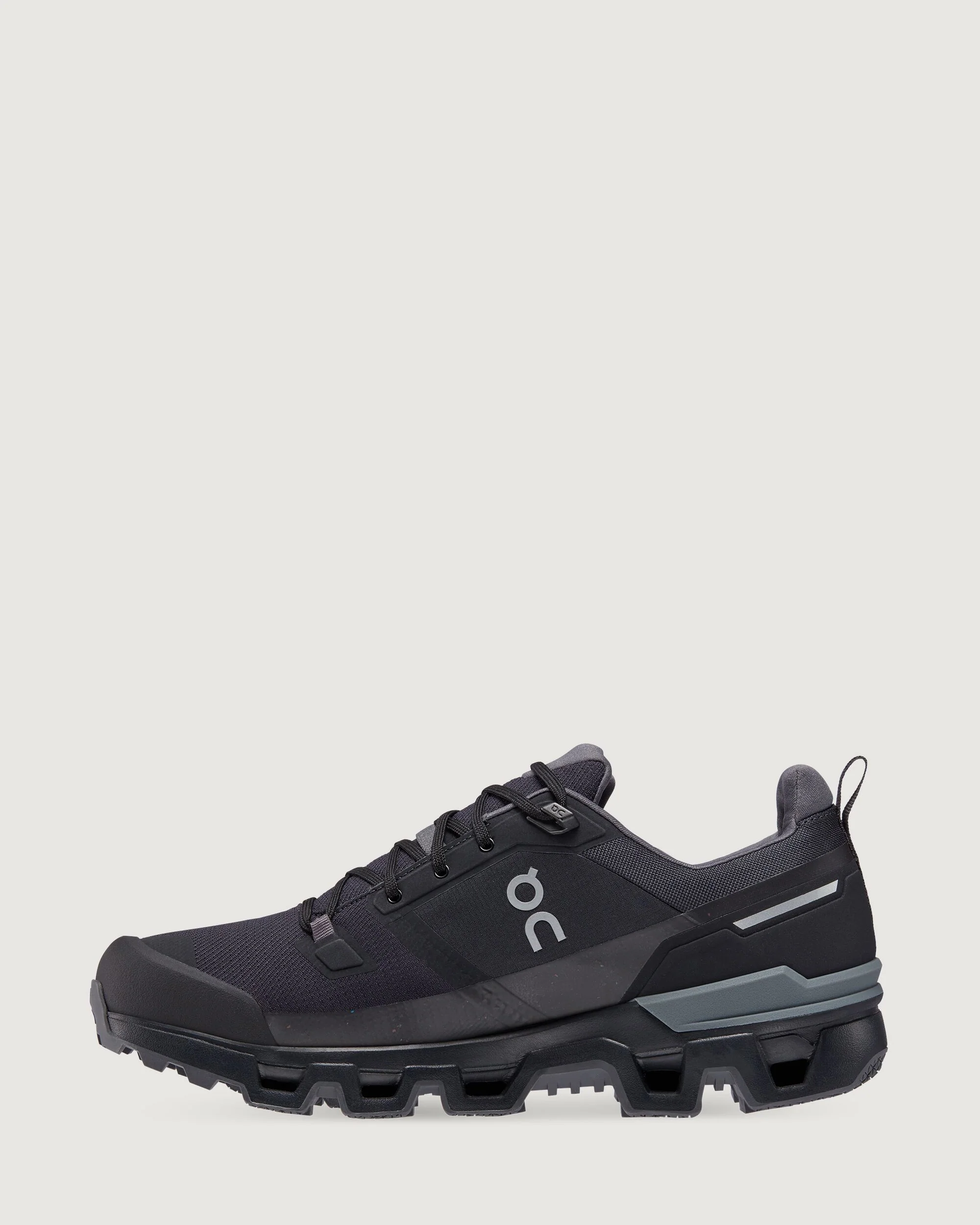 Men's On Cloudwander Waterproof Hiking Shoes - Black/Eclipse - Image 3