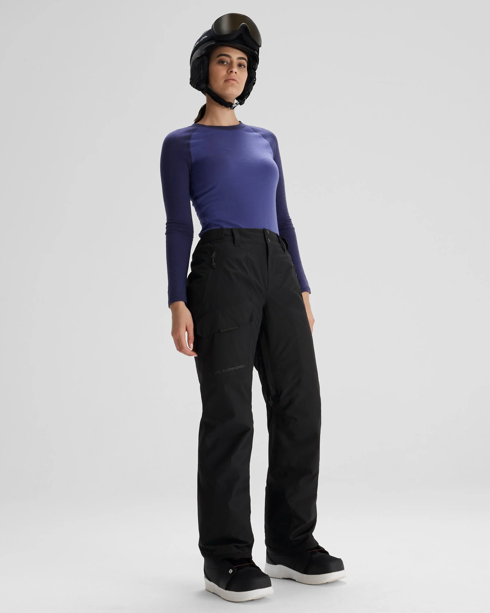 Women's PWDR-Days 2L Insulated Snow Pants - Black Stingray - Image 4
