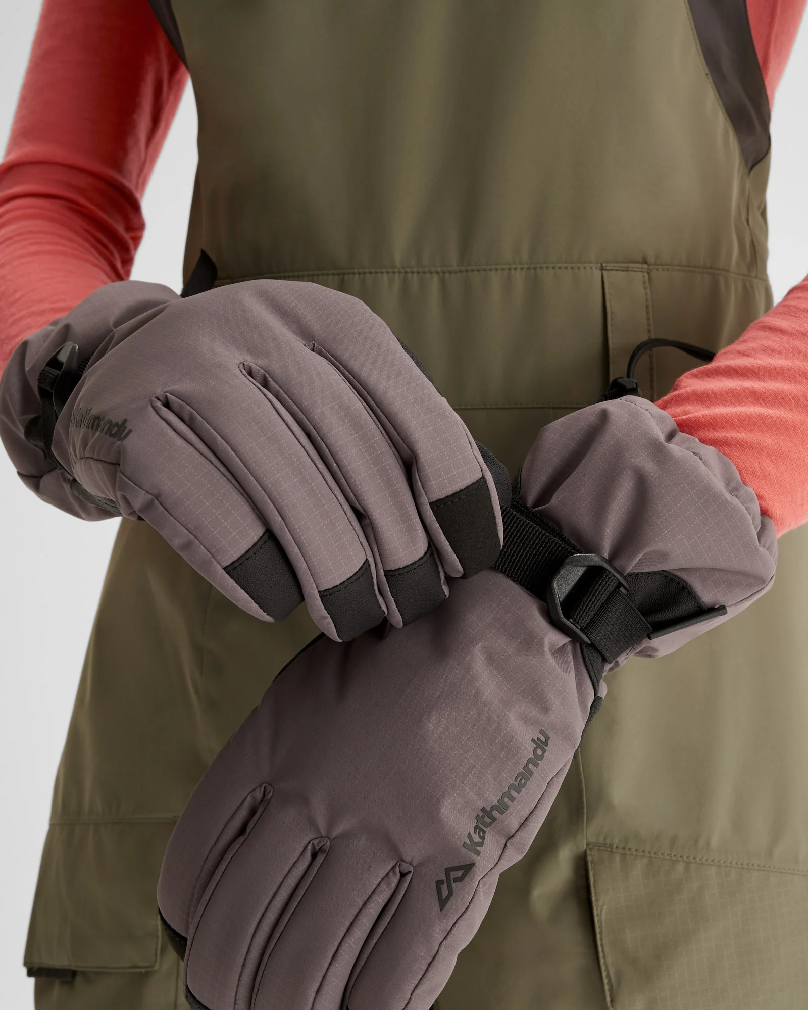 PWDR-Days Women's Insulated Snow Gloves - Light Quartz - Image 2