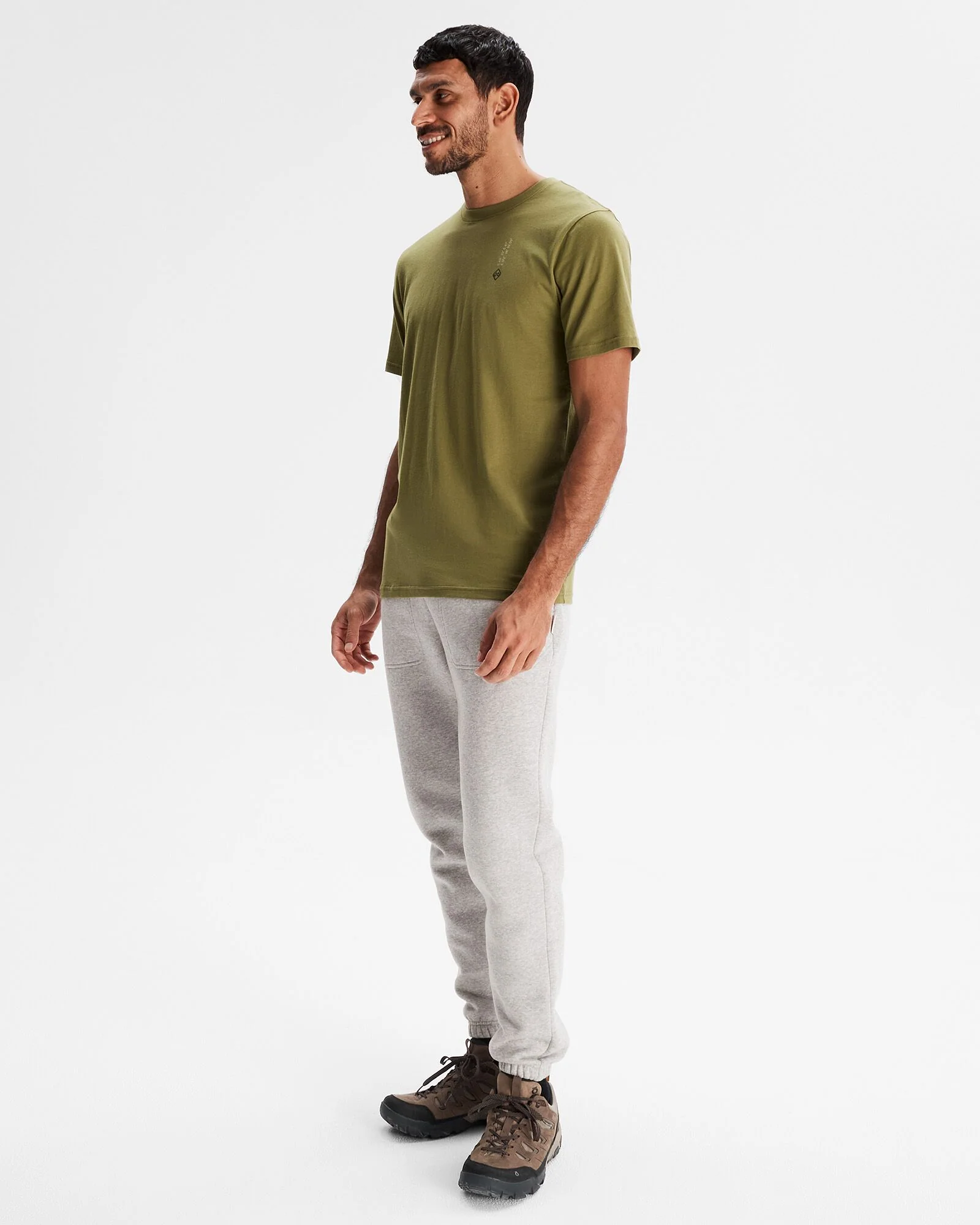 Men's Ride the River Organic Cotton T-shirt - Dark Fern