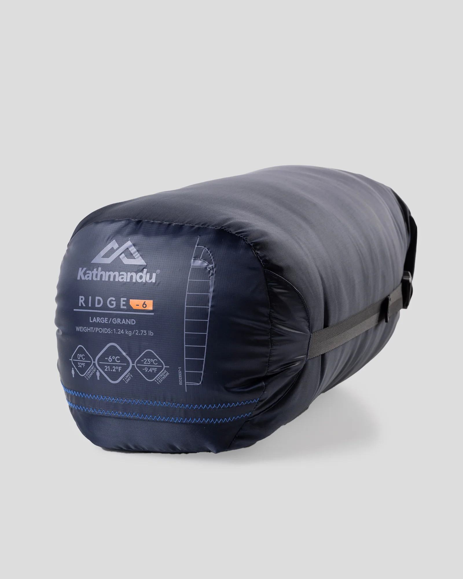 Ridge - 6 Sleeping Bag - Large - Pure Navy/Light Navy - Image 4