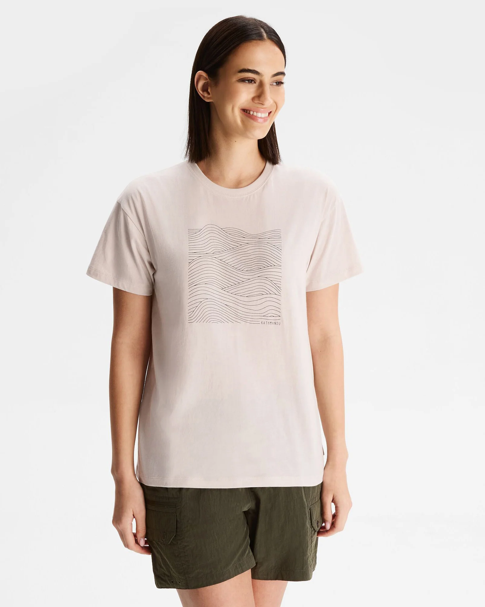 Women's Ripple Organic Cotton T-shirt - Shroom