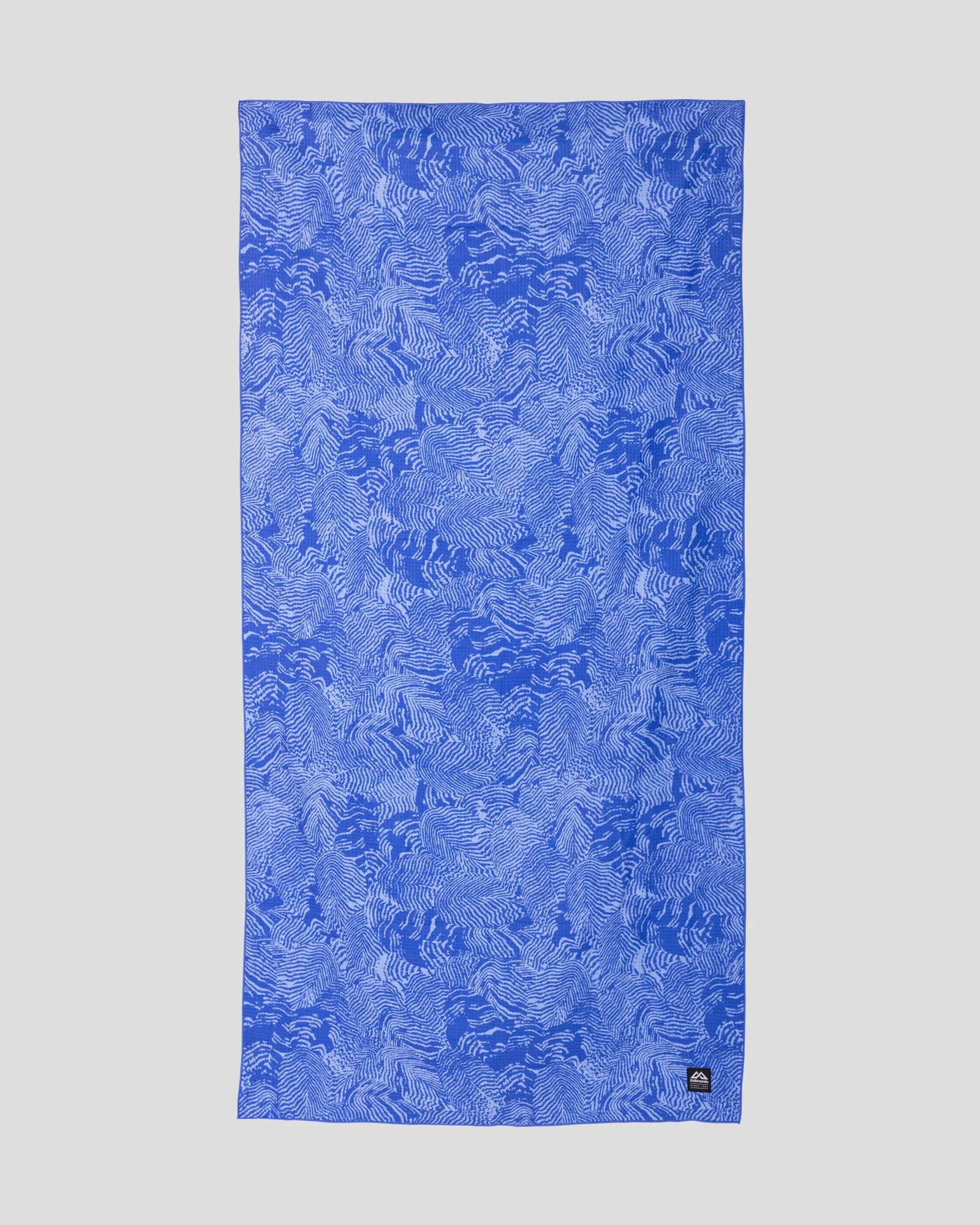 Roamer Sand Proof Beach Towel - Dark Peri Nature Lines Print