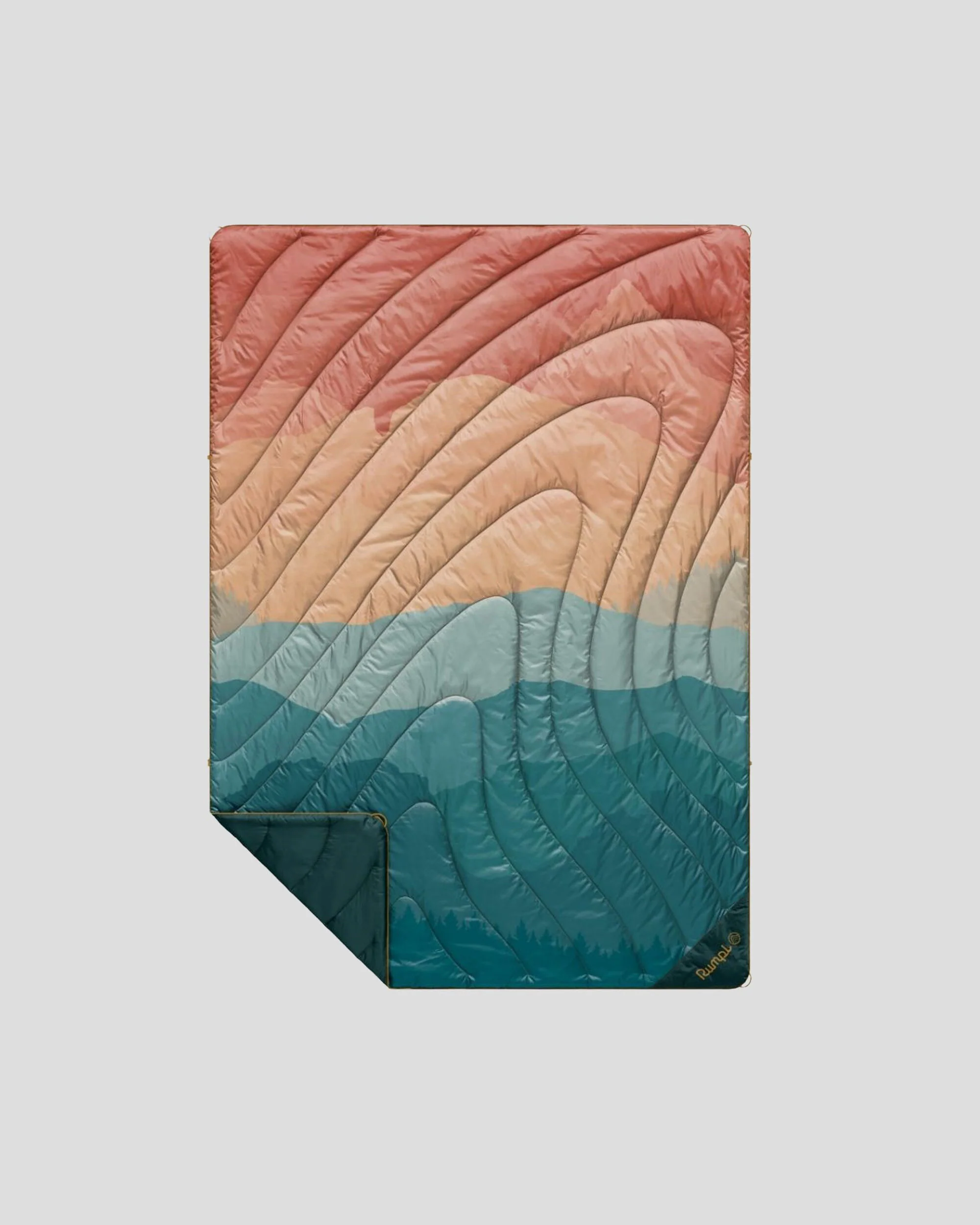 Rumpl Original Puffy Blanket - Rocky Mountain Sunset Fade