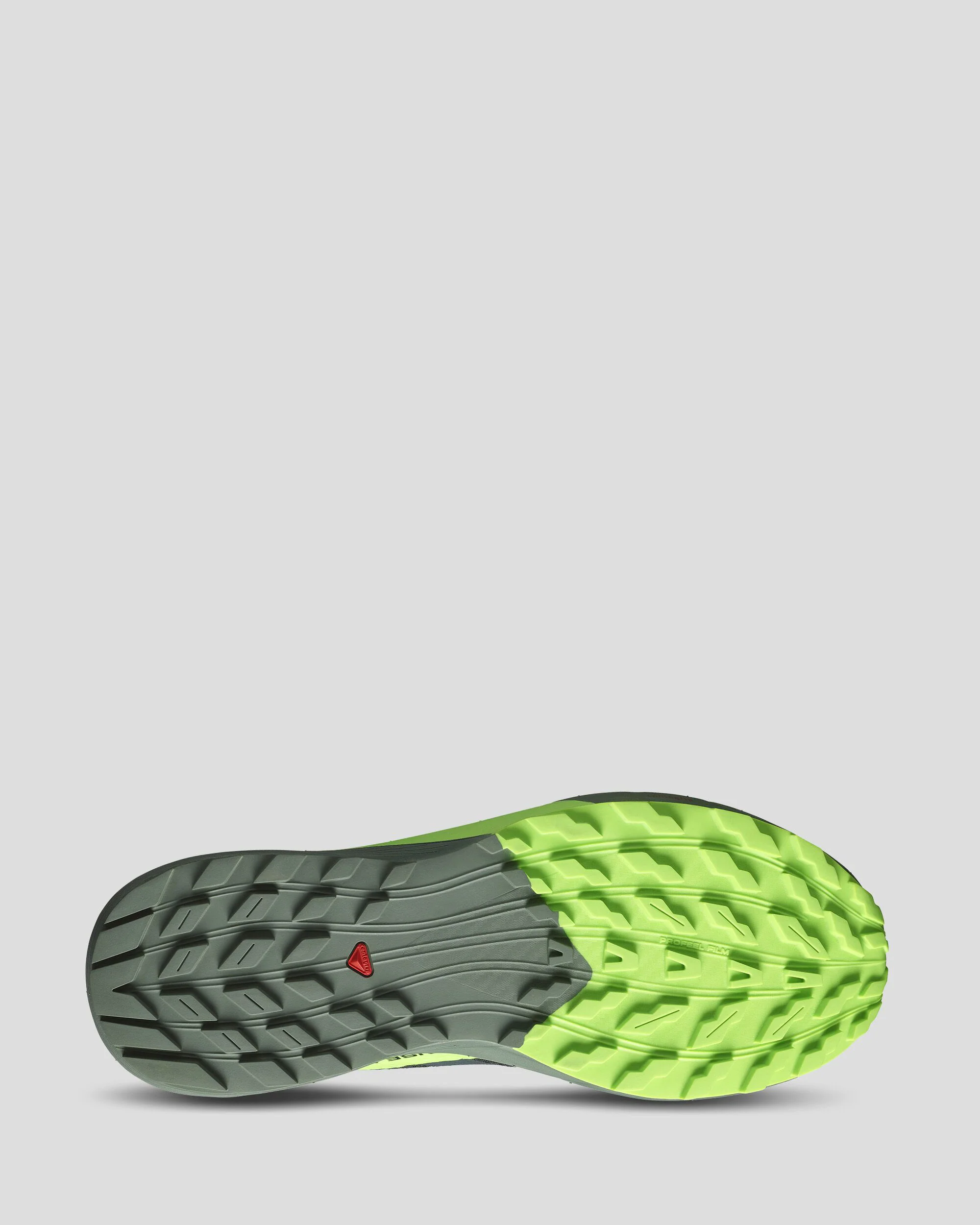 Men's Salomon Sense Ride 5 Trail Running Shoes - Black/Laurel Wreath/Green Gecko - Image 5
